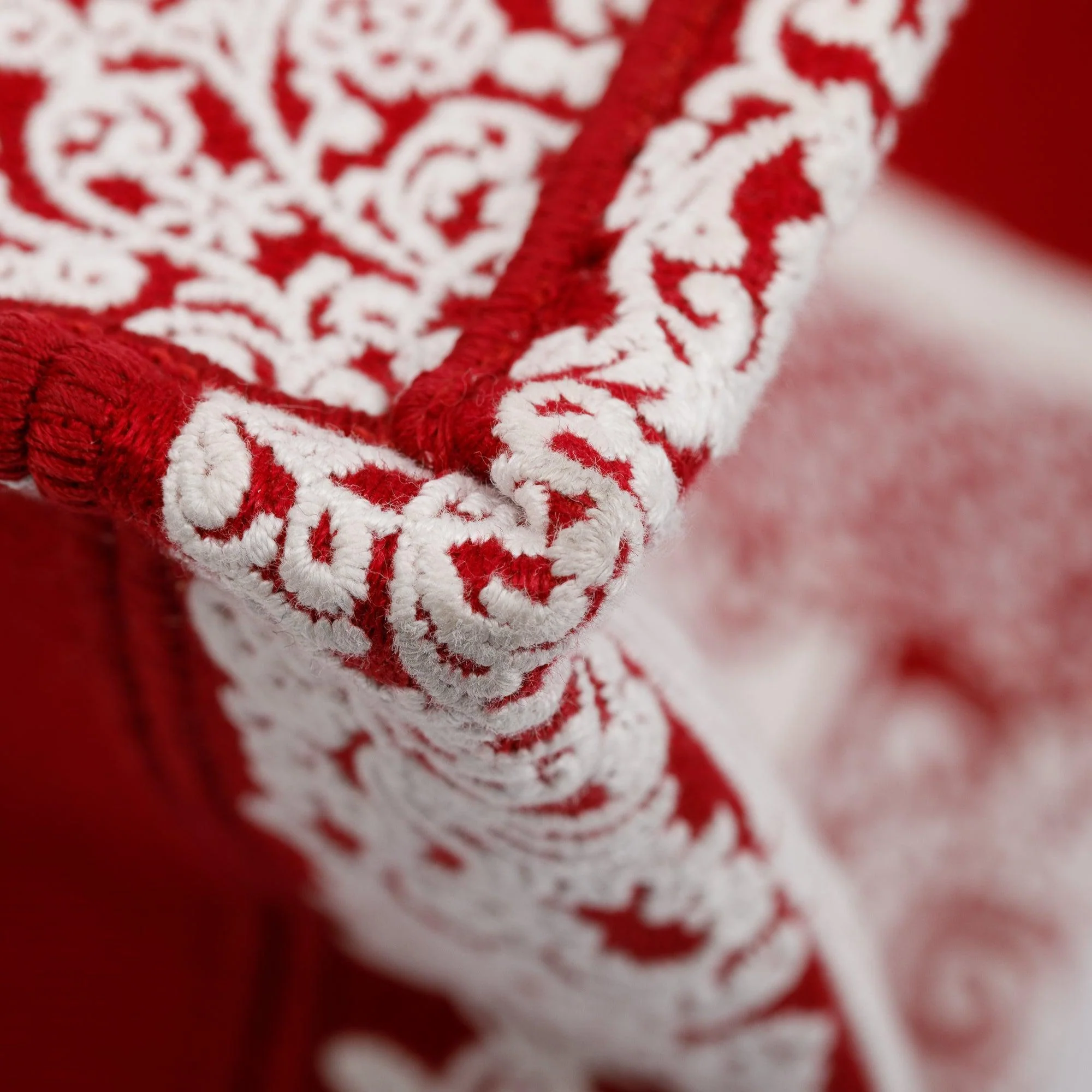 Christian Dior 2022 Red & White Bandana Embroidery Medium Book Tote - Image 8