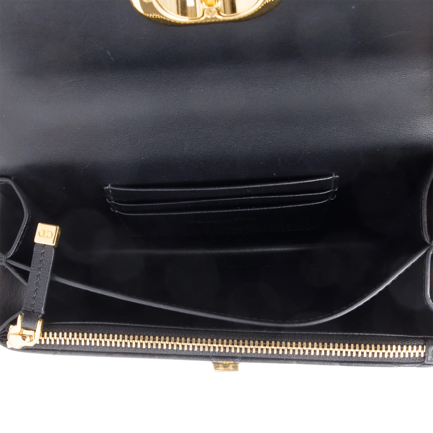 Christian Dior 2023 Black Macrocannage Lambskin Leather Mini Miss Caro Bag - Image 8
