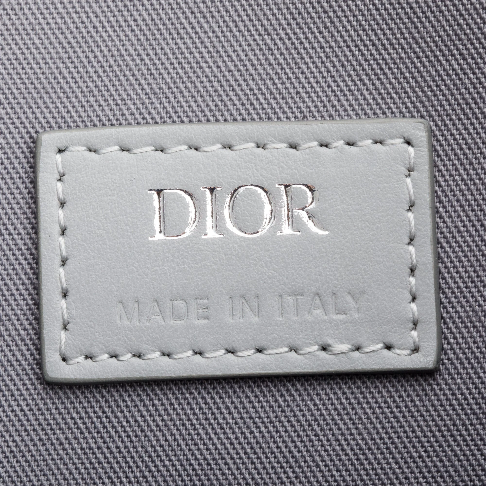 Christian Dior 2023 Grey Diamond Canvas Hit The Road Backpack w/ Box & Receipt - Image 8