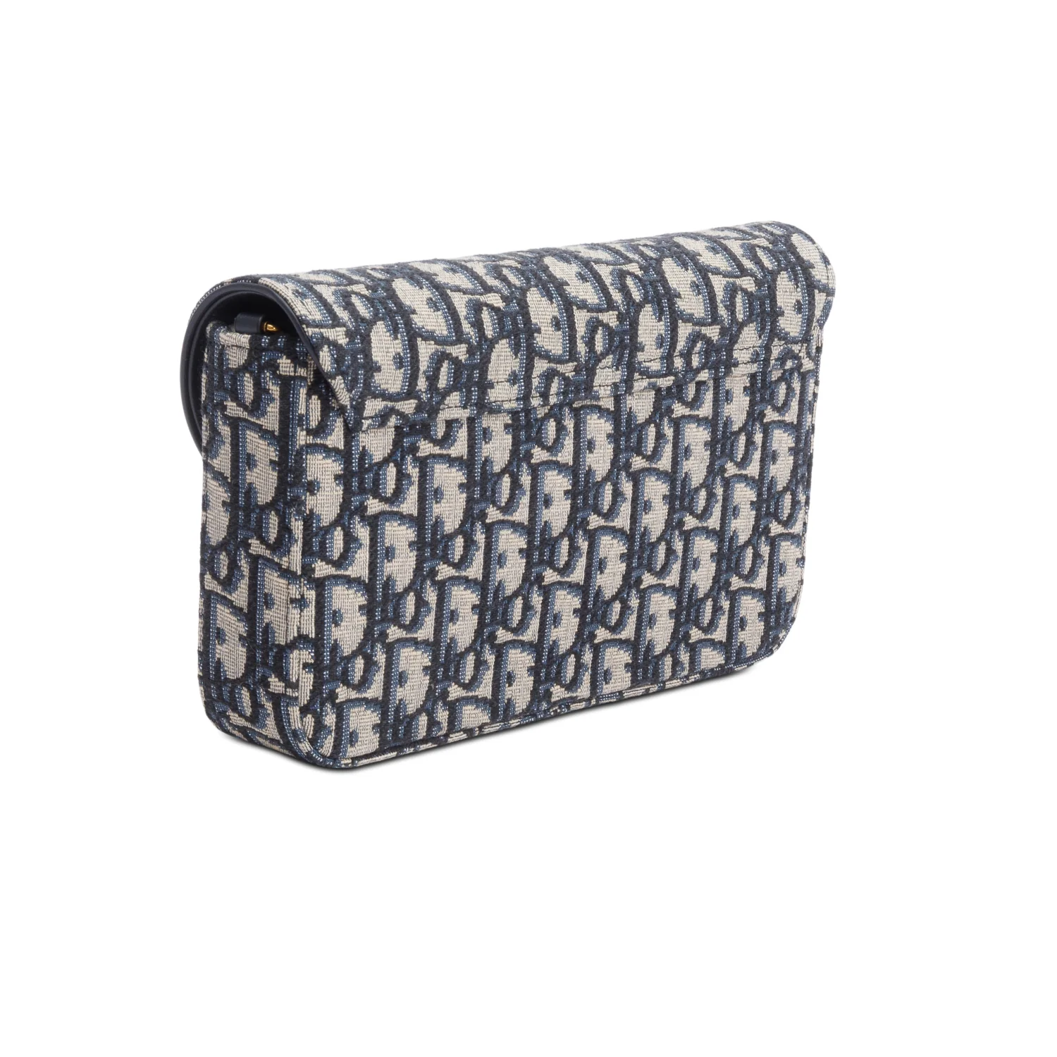 Christian Dior 2023 Oblique Jacquard Medium Saddle Pouch with Chain w/ Box - Image 7