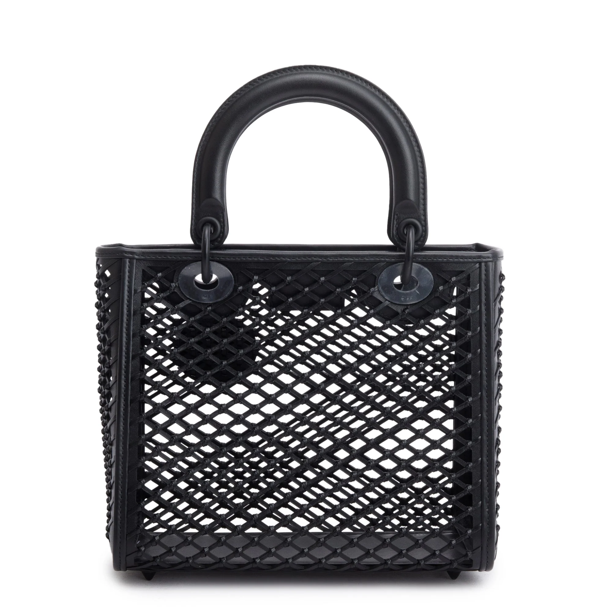 Christian Dior 2024 Black Leather So Black Medium Lady Dior Bag w/ Strap & Pouch - Image 6