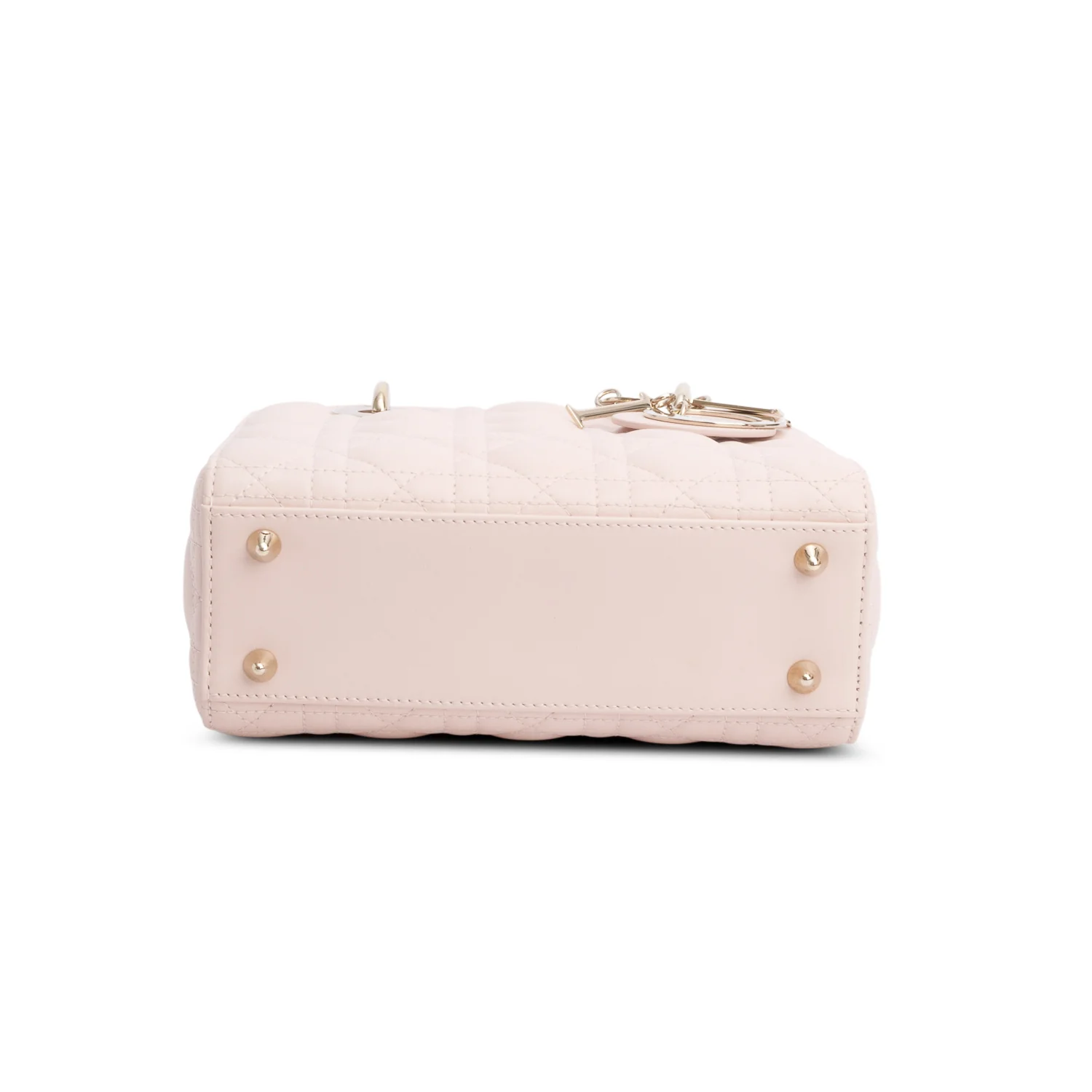 Christian Dior 2024 Pink Cannage Lambskin Leather Small Lady Dior Bag w/ Box & Strap - Image 8