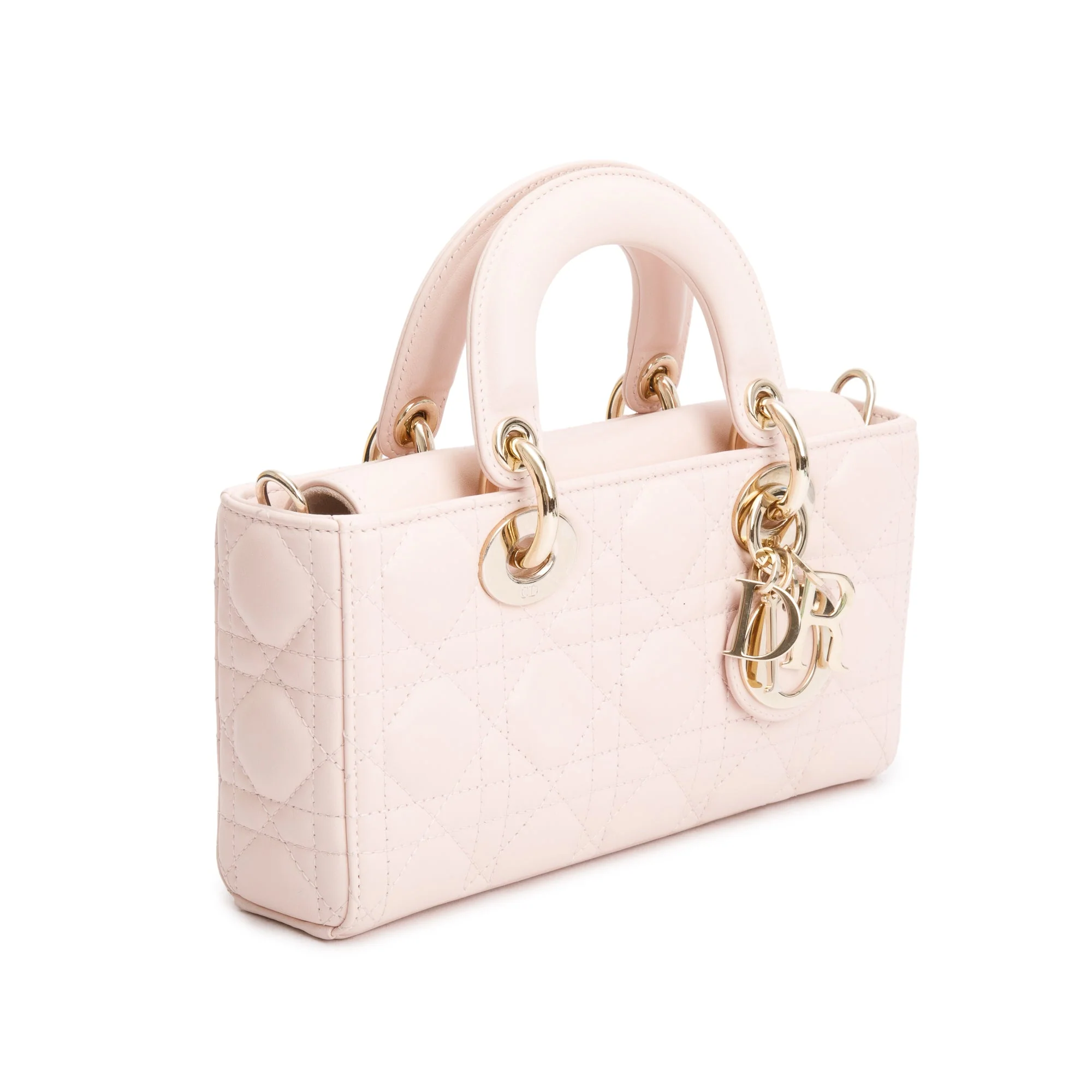Christian Dior 2024 Pink Cannage Lambskin Small Lady D-Joy Bag - Image 4