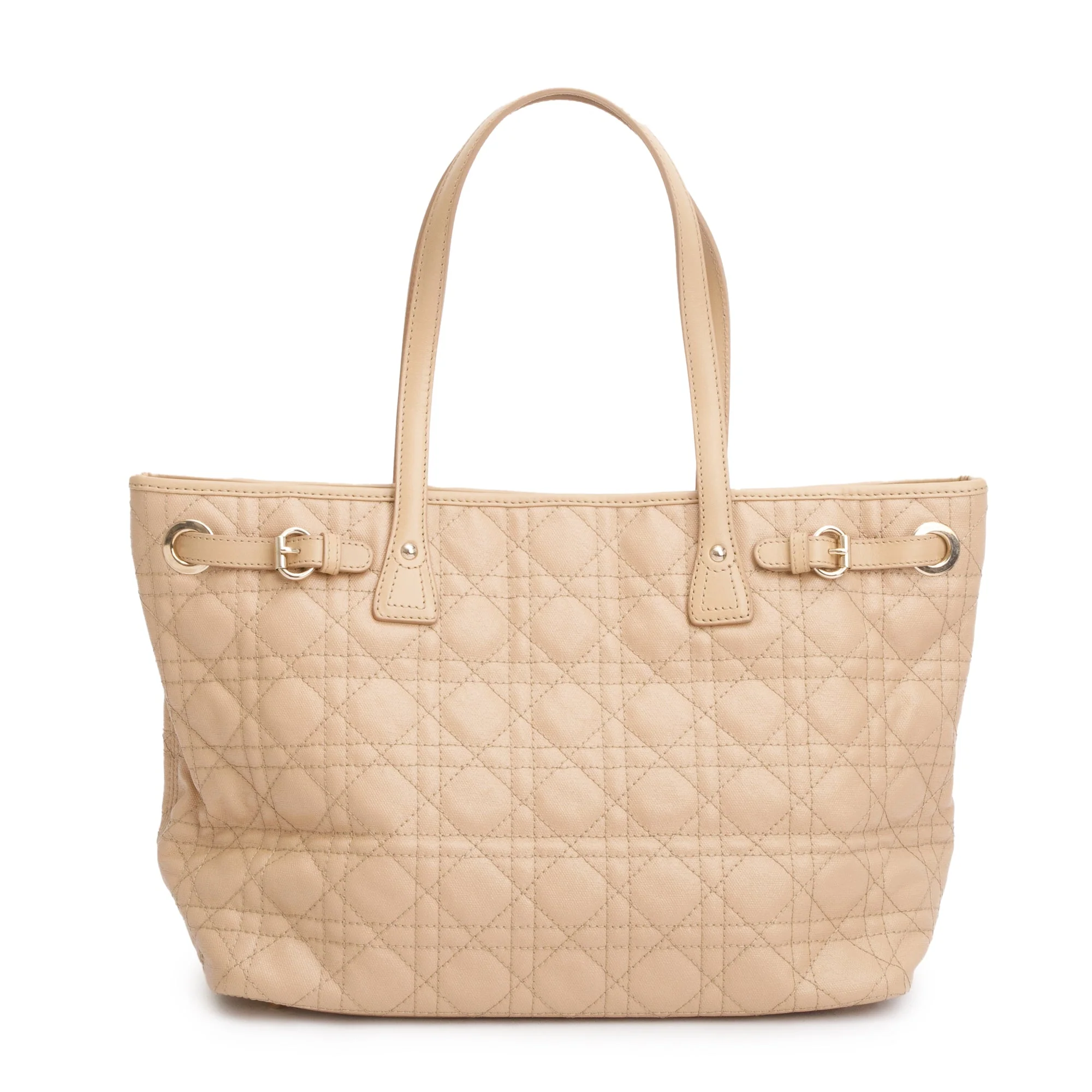 Christian Dior Beige Cannage Panarea Shopping Tote - Image 4