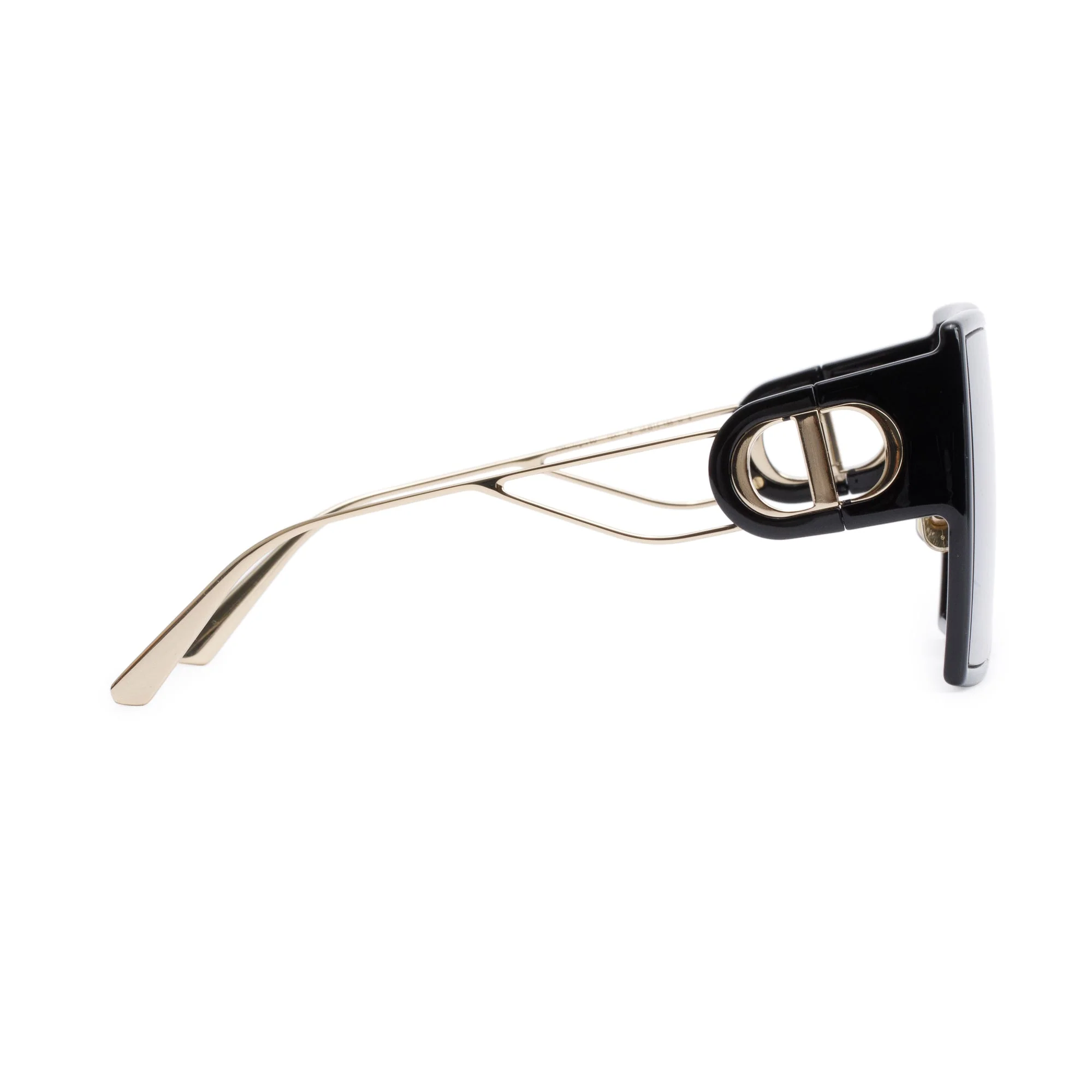 Christian Dior Black Acetate 30montaigne SU Oversize Sunglasses w/ Case - Image 3