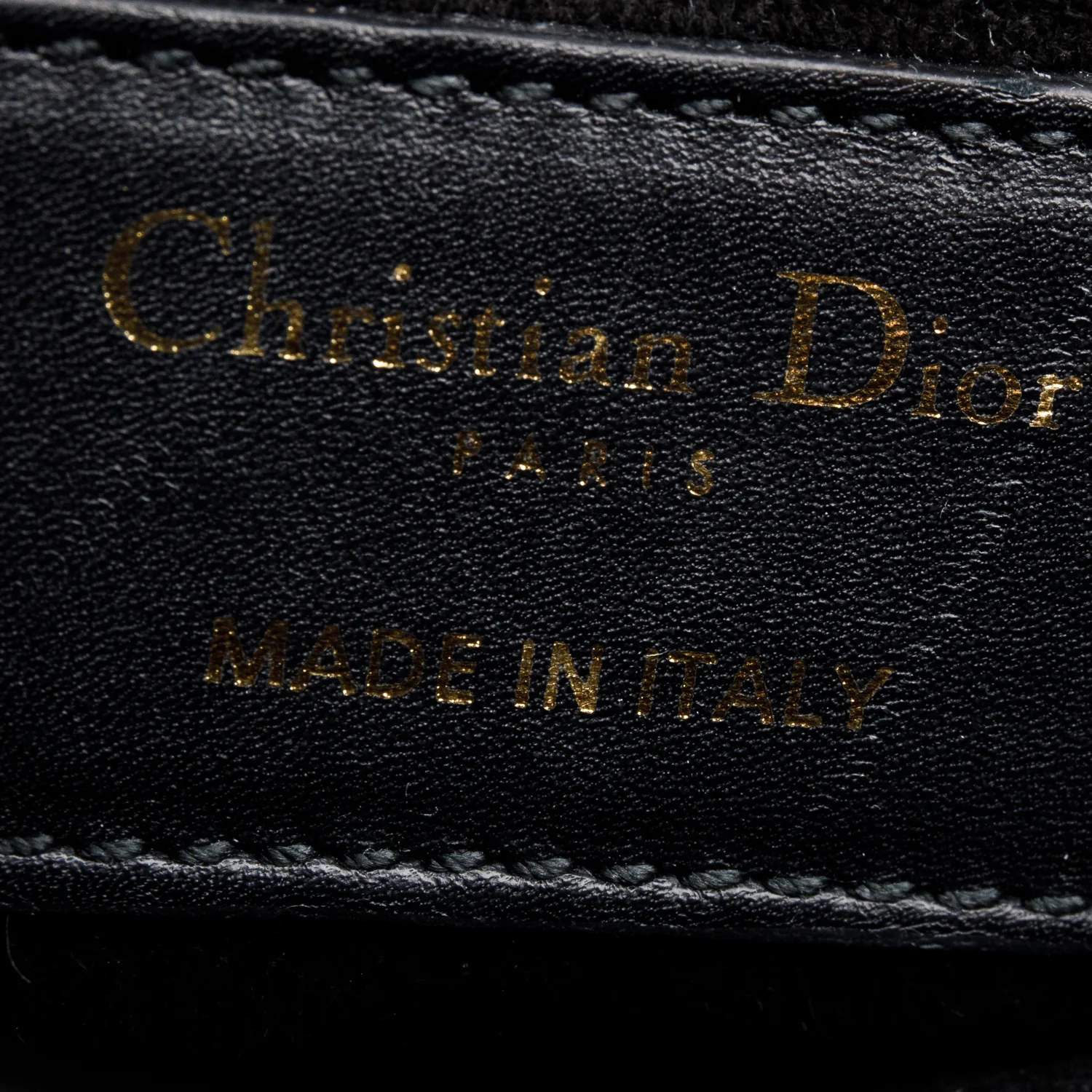 Christian Dior Black Calfskin Leather Mini Saddle Bag w/ Authenticity Card - Image 7