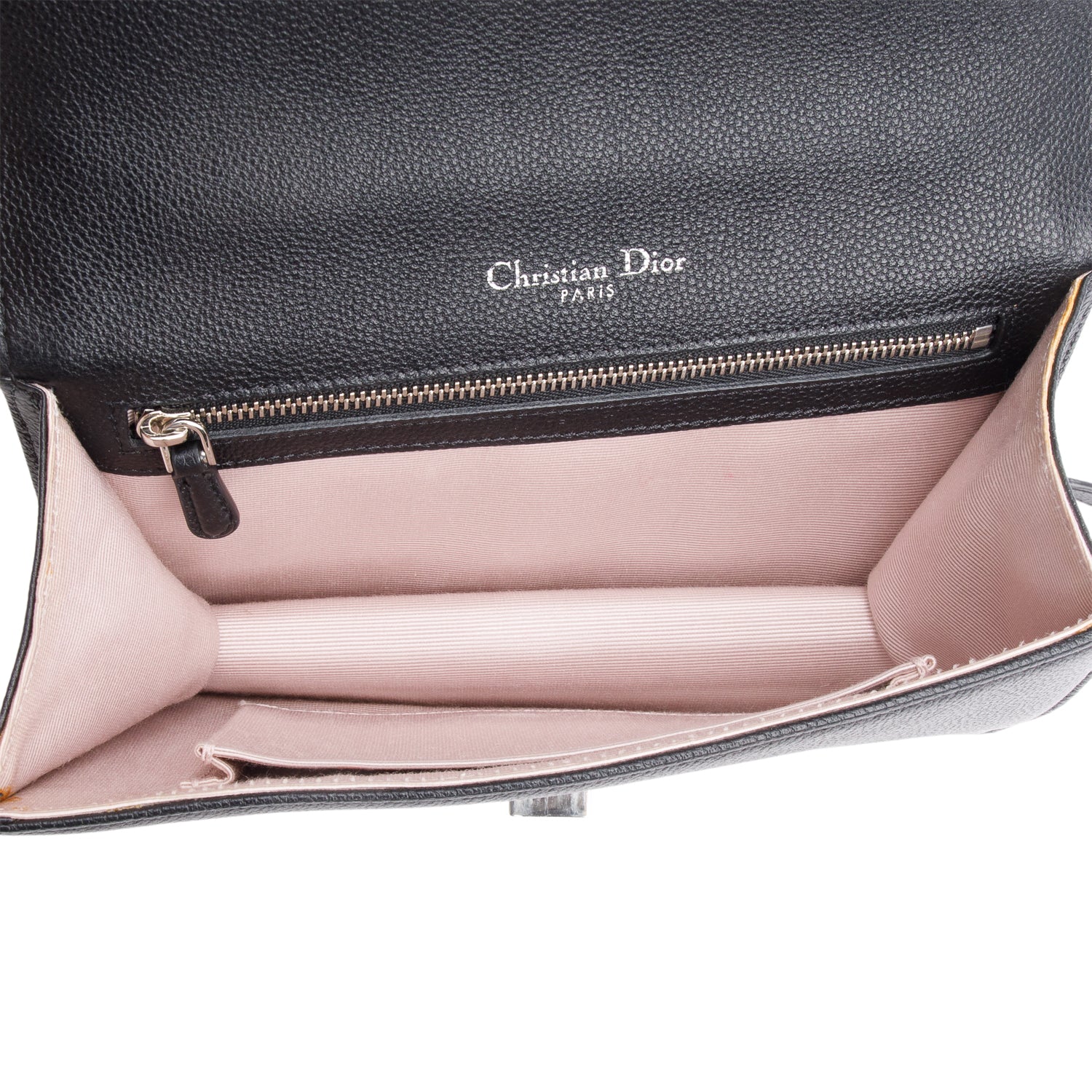Christian Dior Black Calfskin Leather Small Diorama Flap Bag w/ Receipt - Image 8
