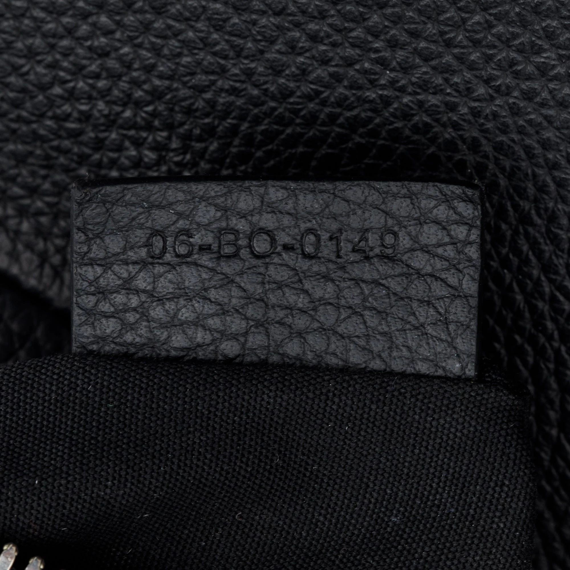 Christian Dior Black Grained Calfskin Leather Saddle Bag - Image 9