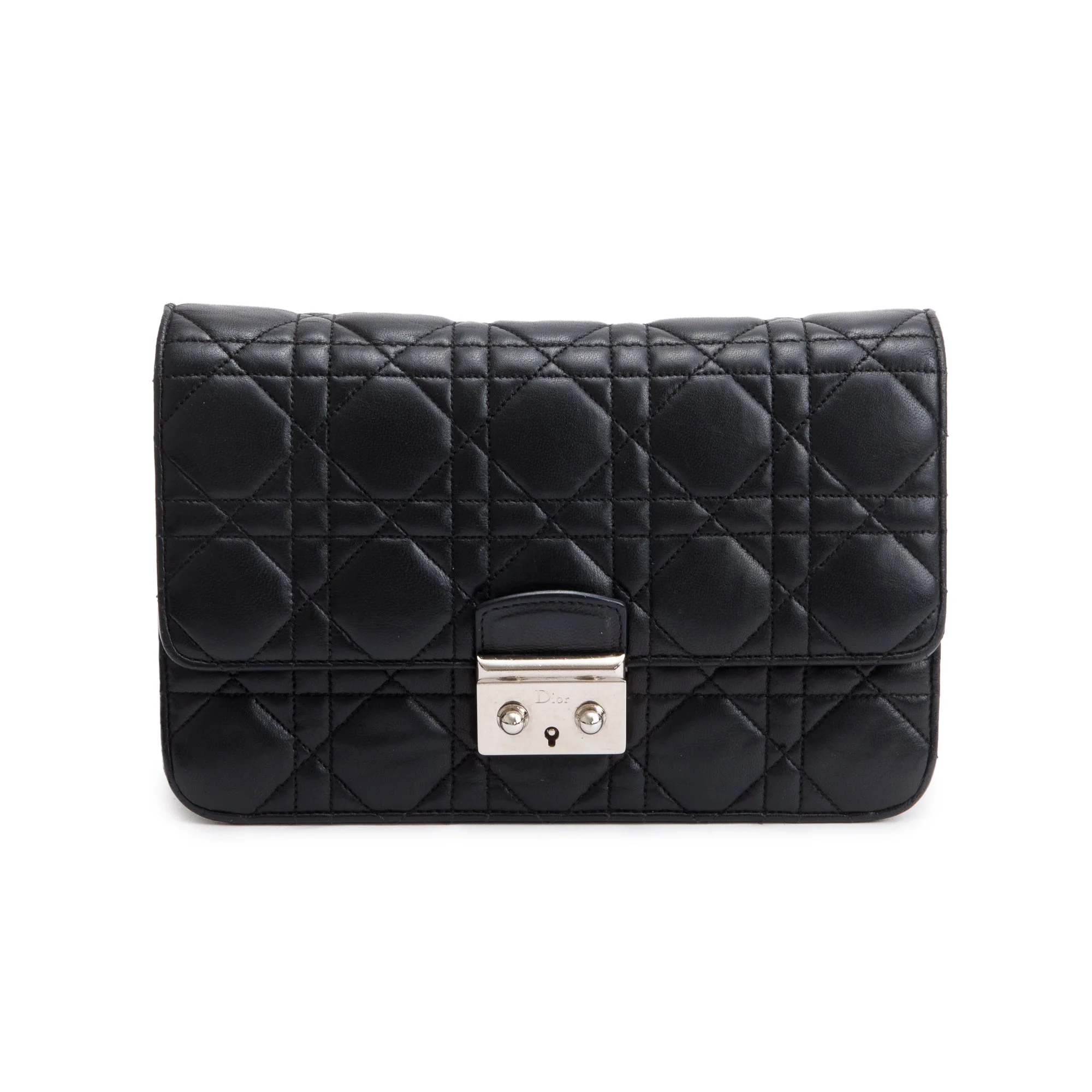 Christian Dior Black Leather Small Cannage Miss Dior Bag - Image 3