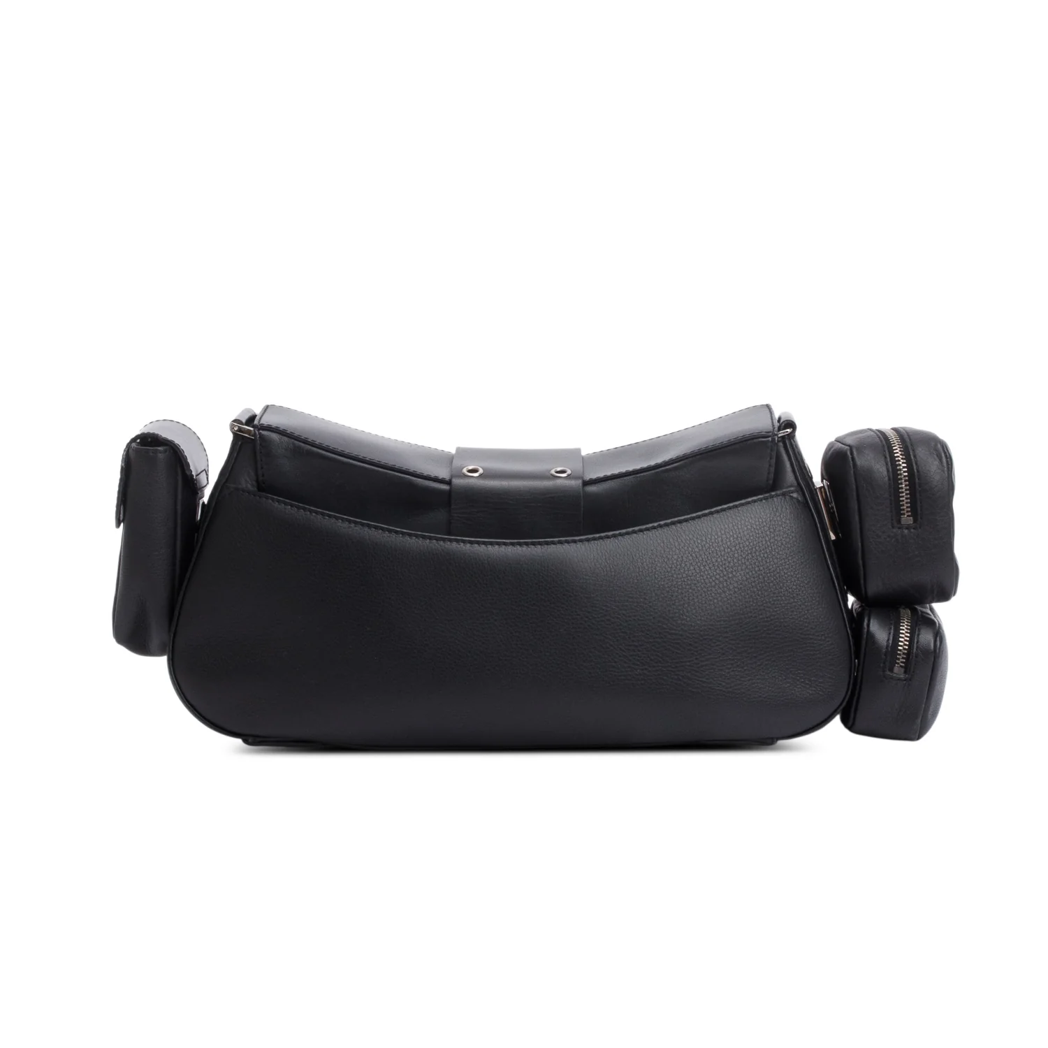 Christian Dior Black Leather Street Chic Columbus Cargo Shoulder Bag - Image 5
