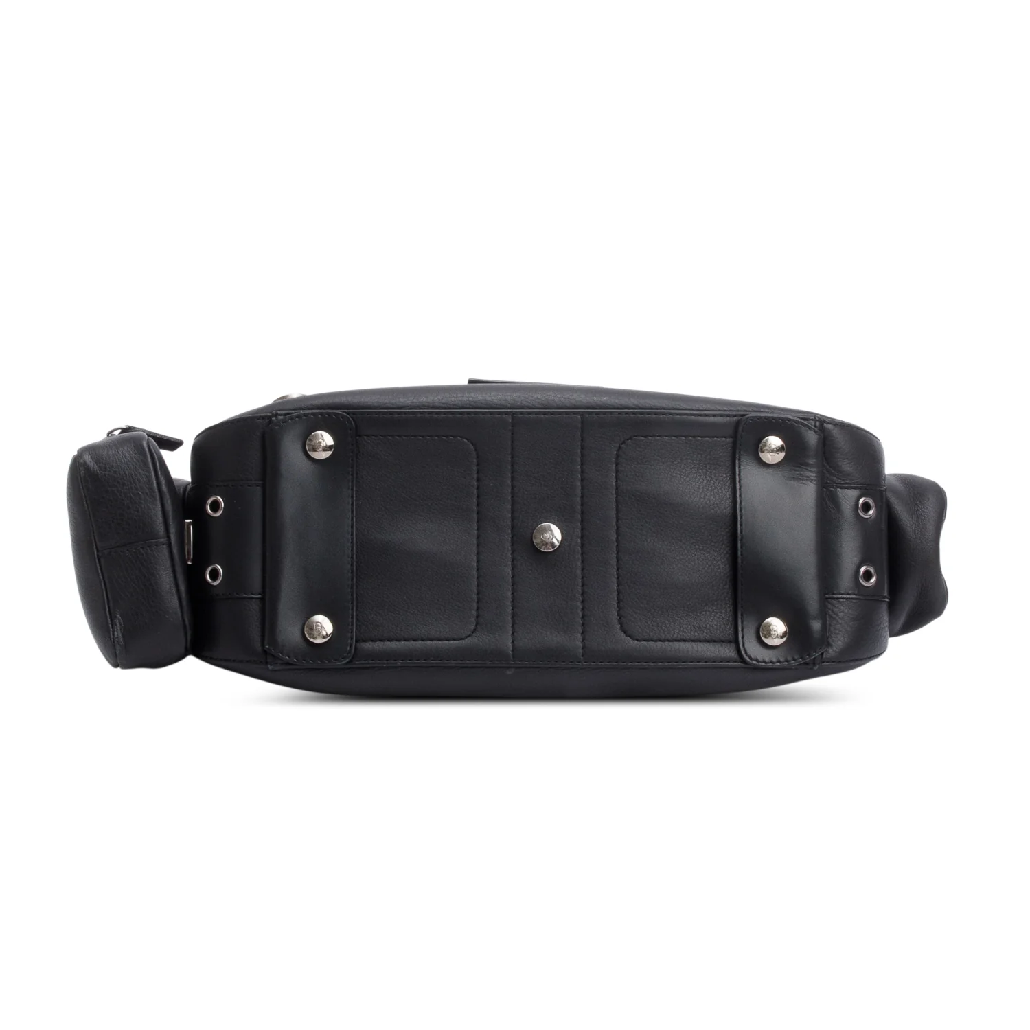 Christian Dior Black Leather Street Chic Columbus Cargo Shoulder Bag - Image 7