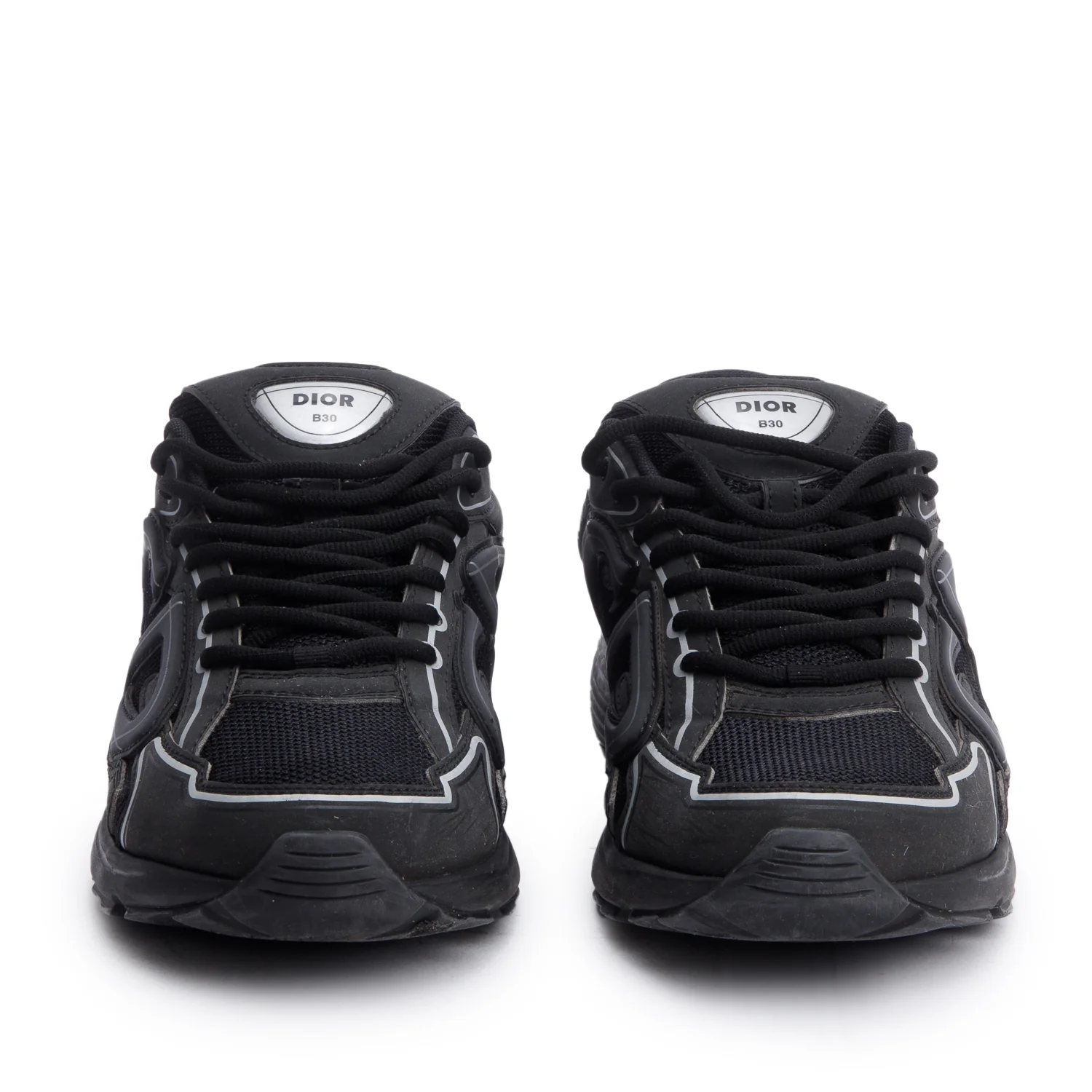 Christian Dior Black Mesh Technical Fabric B30 Sneakers, Size 43 w/ Box - Image 4