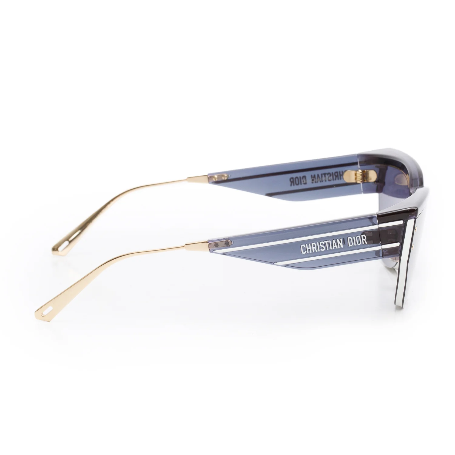 Christian Dior Black Oblique DiorClub M3U Cat-Eye Sunglasses w/ Case - Image 3