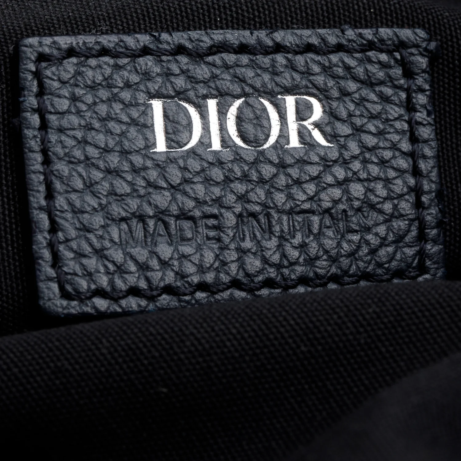 Christian Dior Black Oblique Jacquard Saddle Bag - Image 9