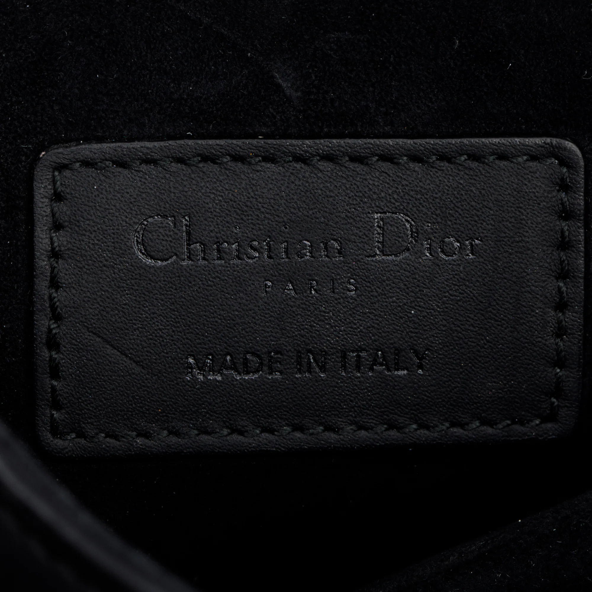 Christian Dior Black Ultramatte Calfskin Leather Mini Saddle Bag - Image 7