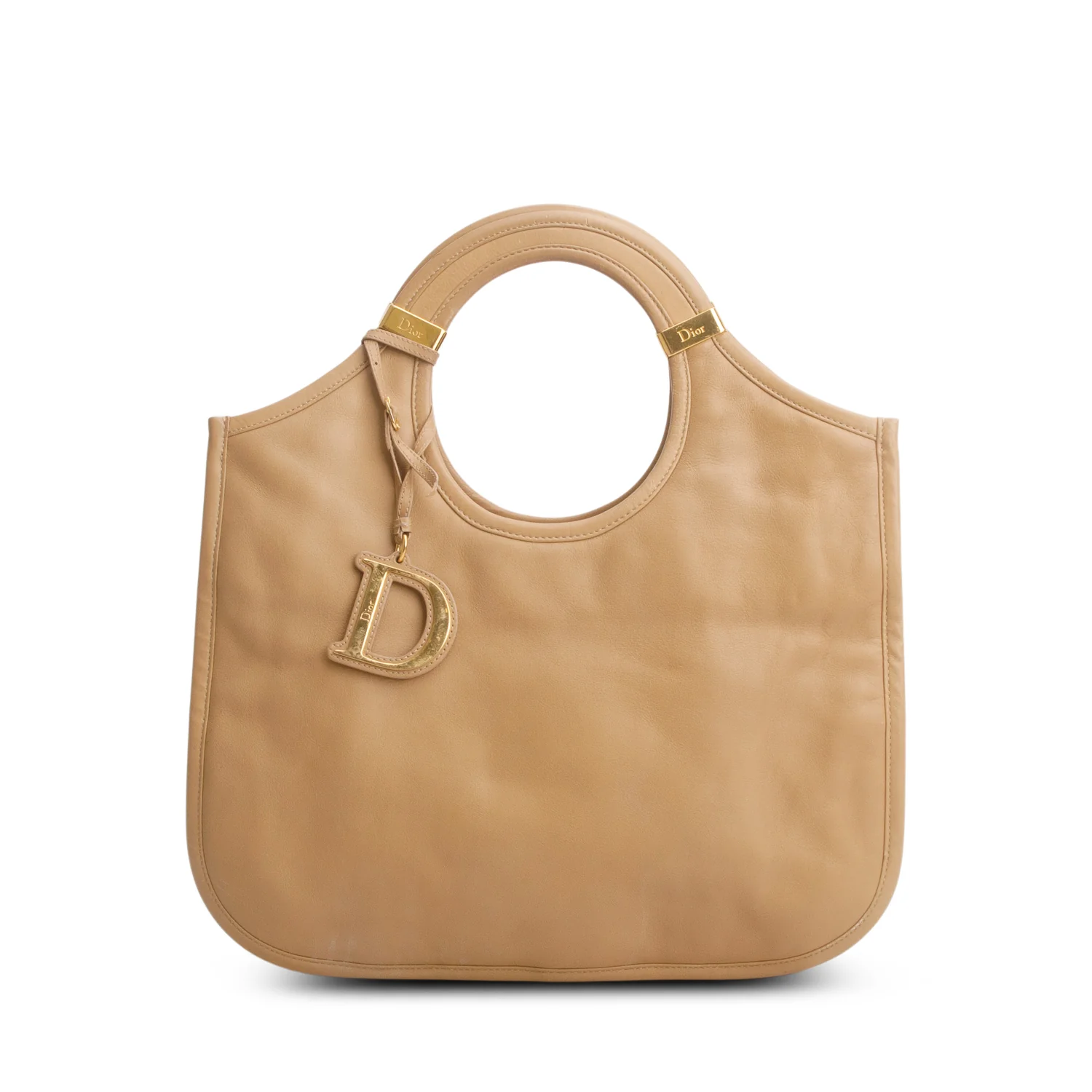 Christian Dior Brown Leather Diorita Hobo