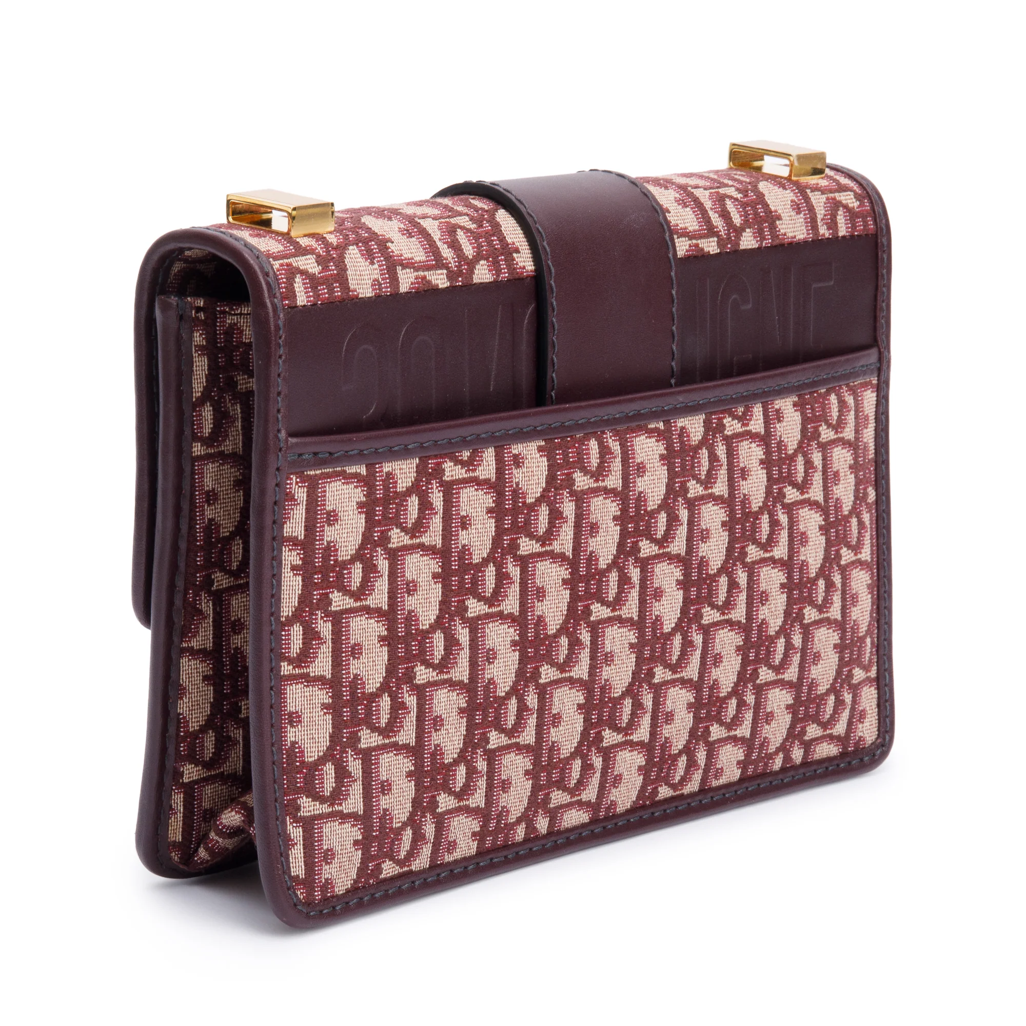 Christian Dior Burgundy Oblique 30 Montaigne Bag - Image 6