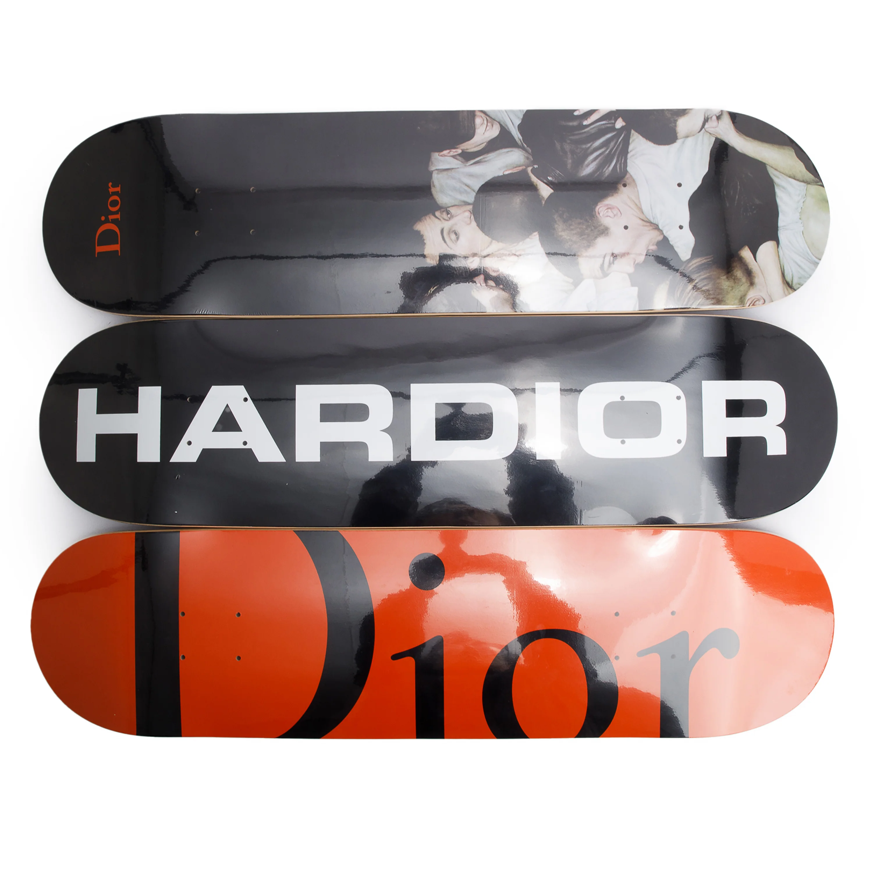 Christian Dior Homme Skateboard Skate Deck Set of 3 w/ Box