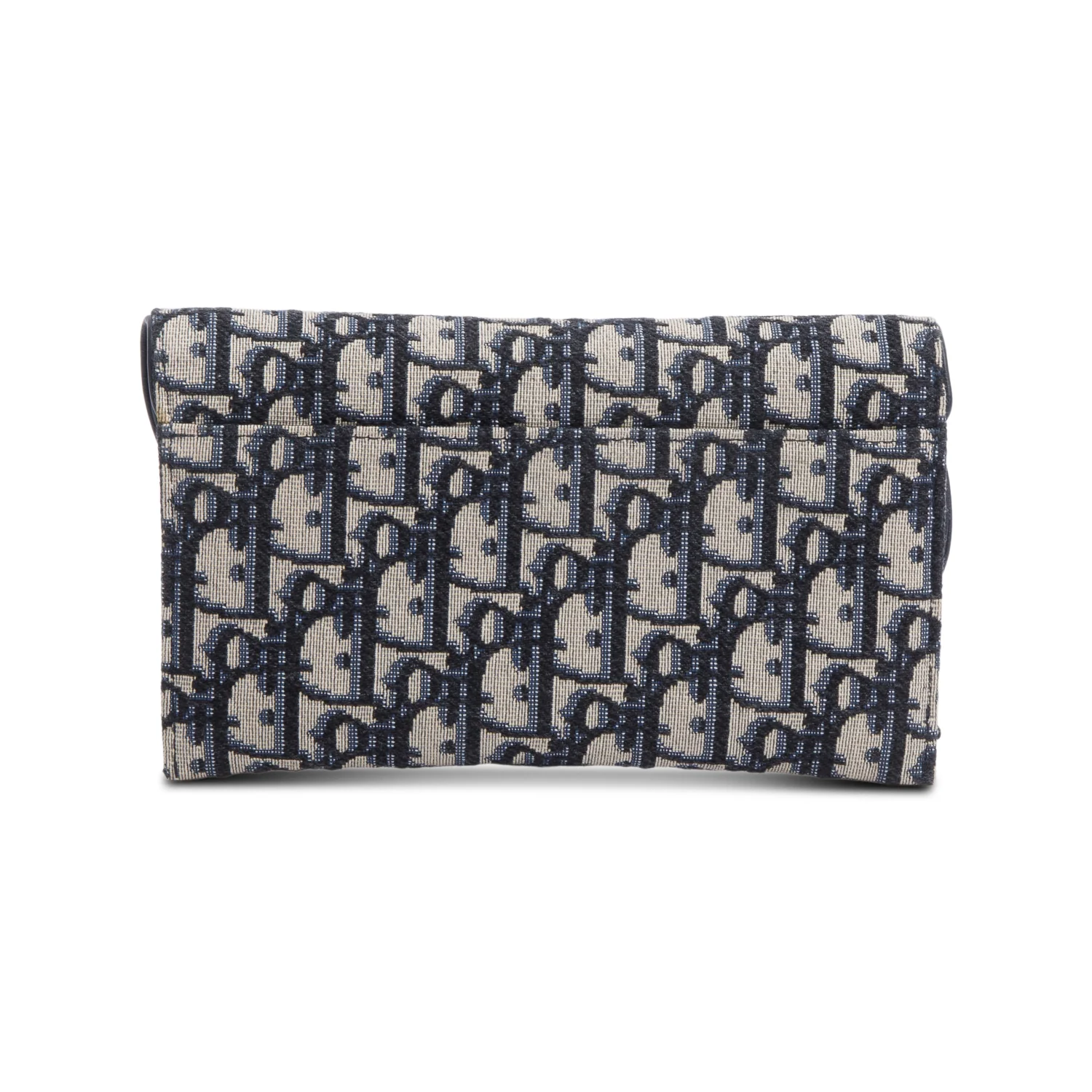 Christian Dior Oblique Jacquard Saddle Pouch with Chain w/ Box - Image 6