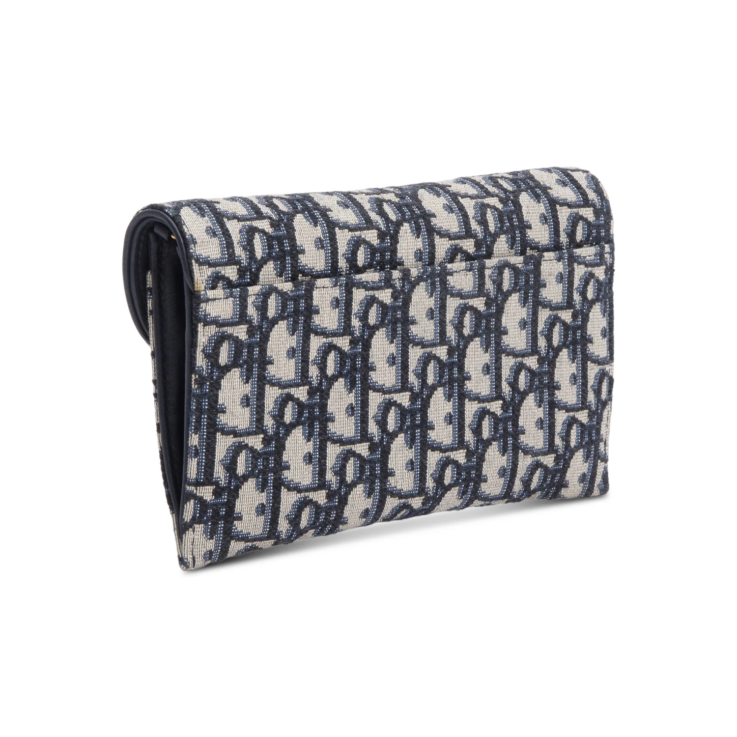 Christian Dior Oblique Jacquard Saddle Pouch with Chain w/ Box - Image 7