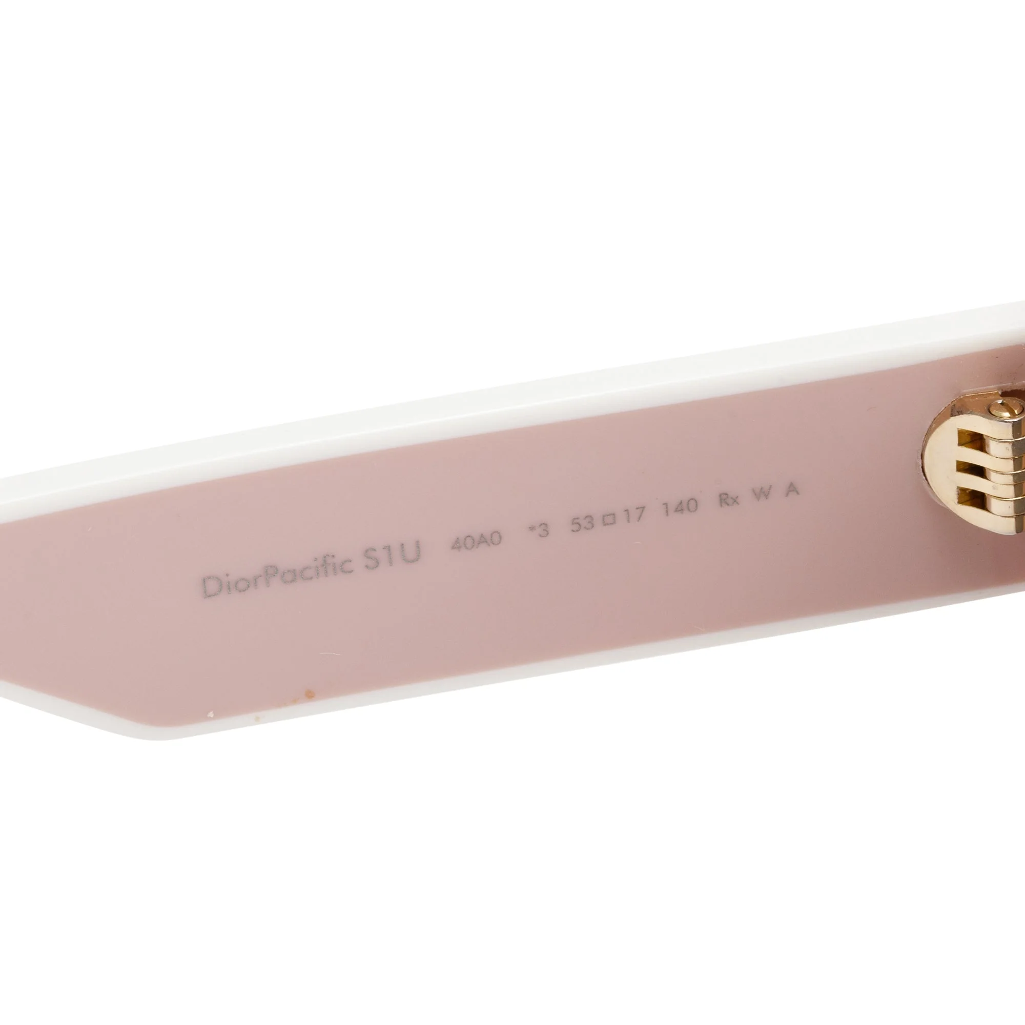 Christian Dior Pink  Acetate DiorPacific S1U Rectangular Sunglasses w/ Box & Case - Image 4