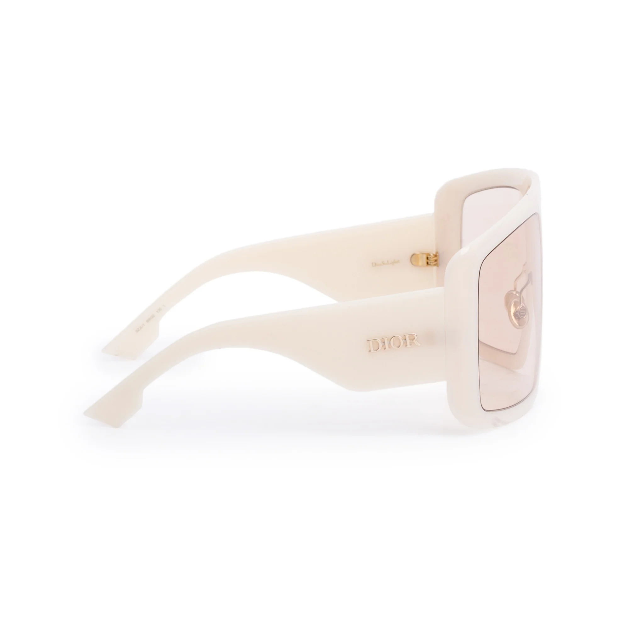 Christian Dior Pink Acetate DiorSoLight1 Oversize Shield Sunglasses w/ Authenticity Card, Box & Case - Image 3