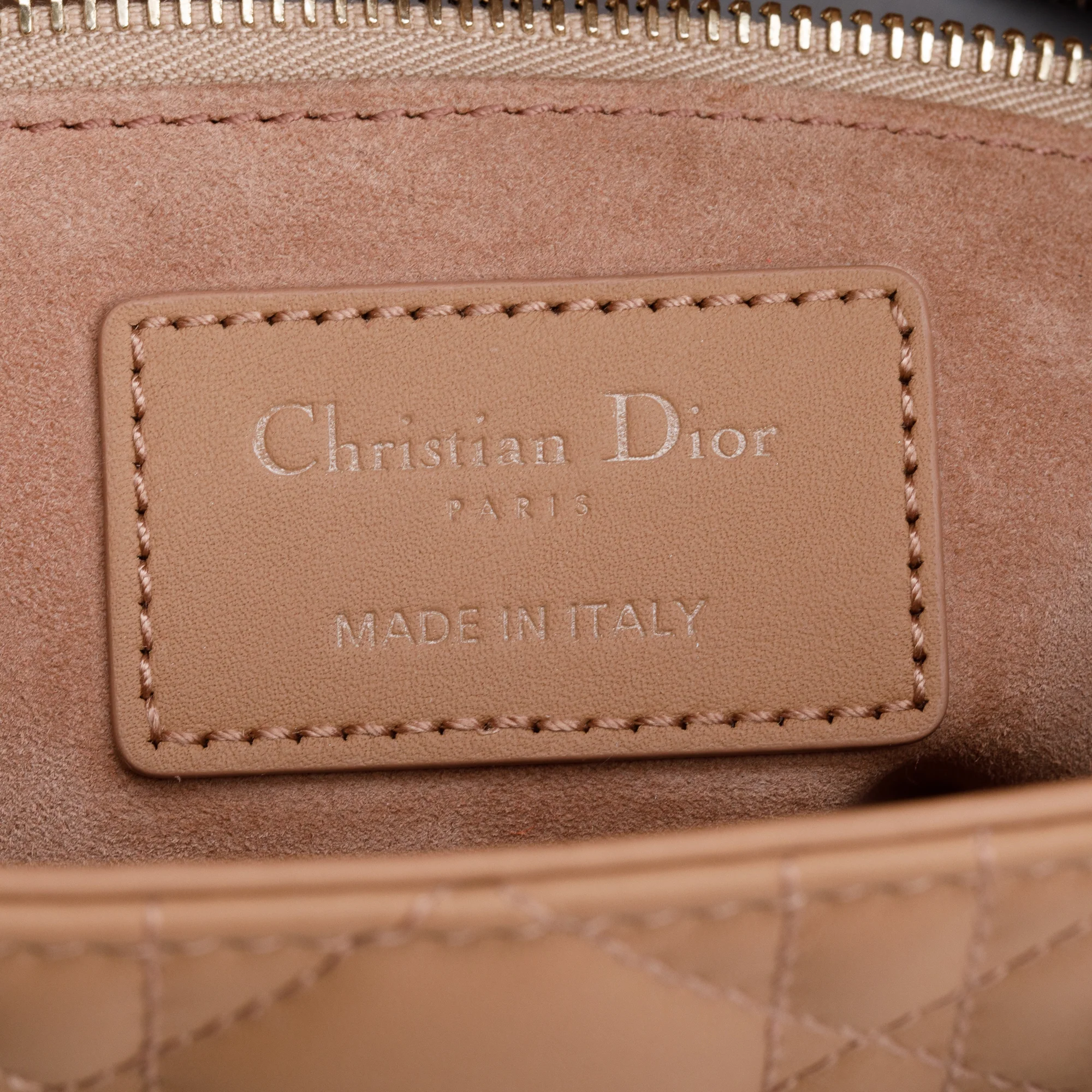 Christian Dior Pink Cannage Lambskin Leather Small Lady Dior My ABCDior Bag w/ Authenticity Card - Image 9