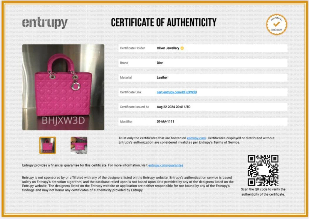 Christian Dior Pink Cannage Leather Large Lady Dior Bag w/ Authenticity Card - Image 9