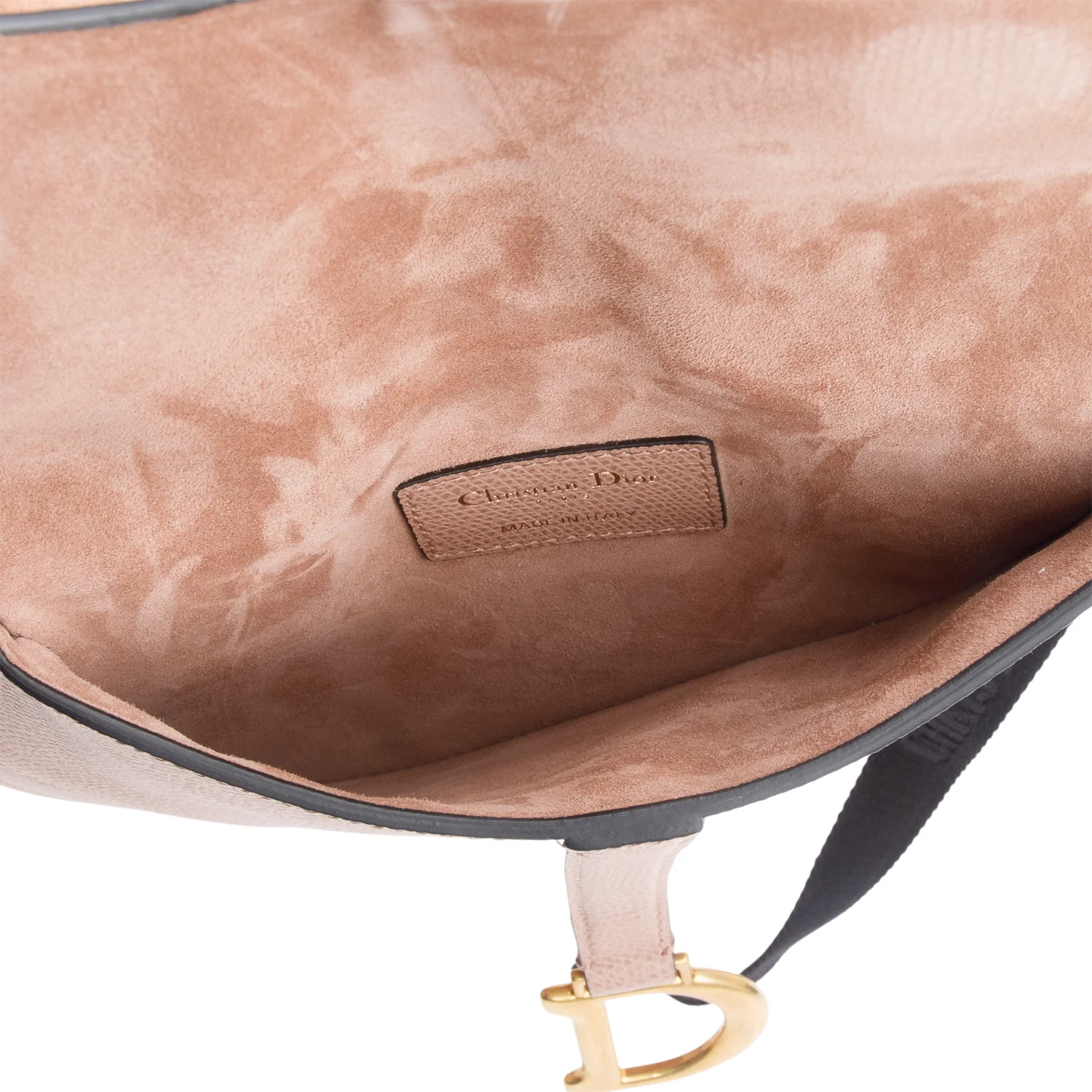 Christian Dior Pink Grained Calfskin Saddle Belt Bag - Image 7