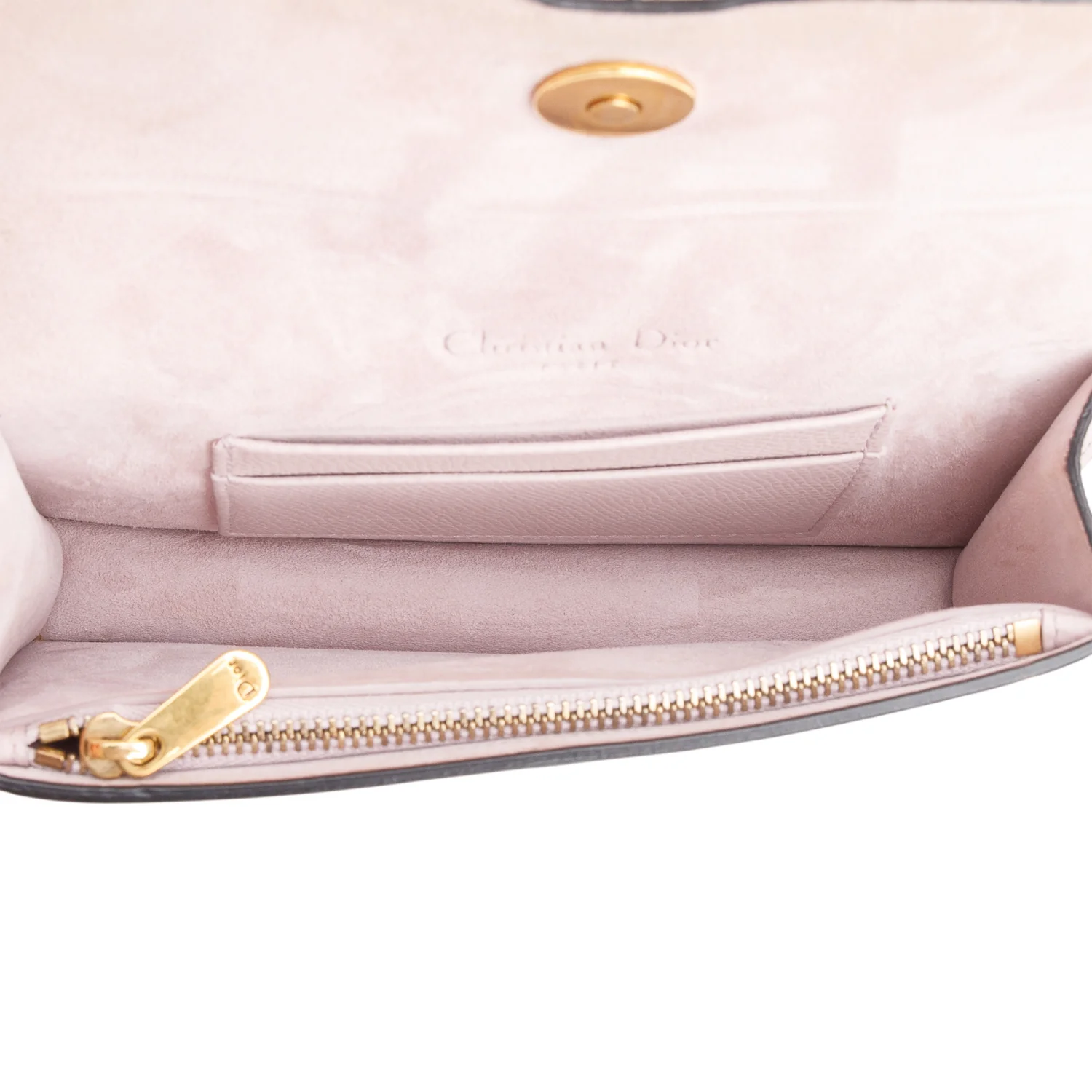 Christian Dior Pink Grained Calfskin Saddle Belt Bag w/ Box - Image 7