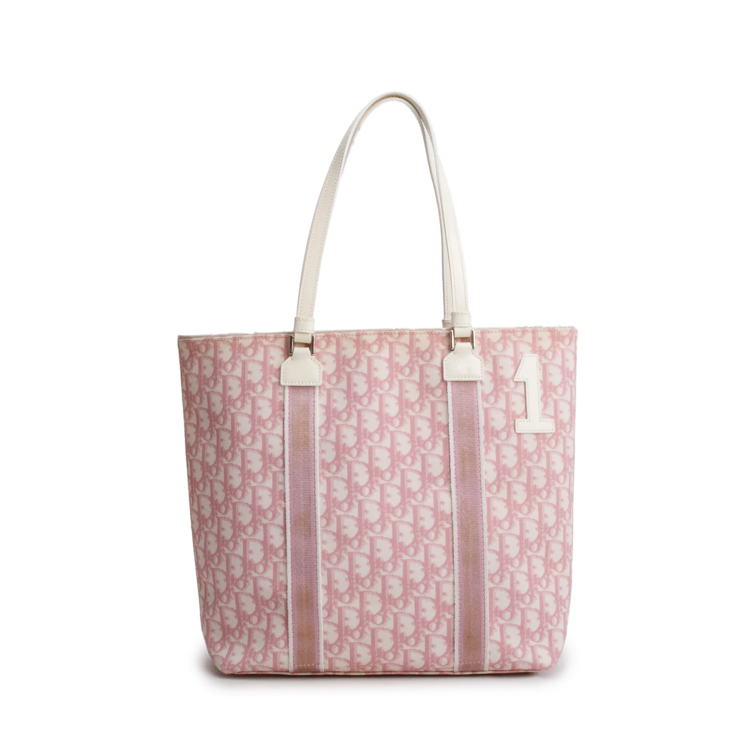 Christian Dior Pink Monogram Girly Trotter Tote Bag w/ Authenticity Card