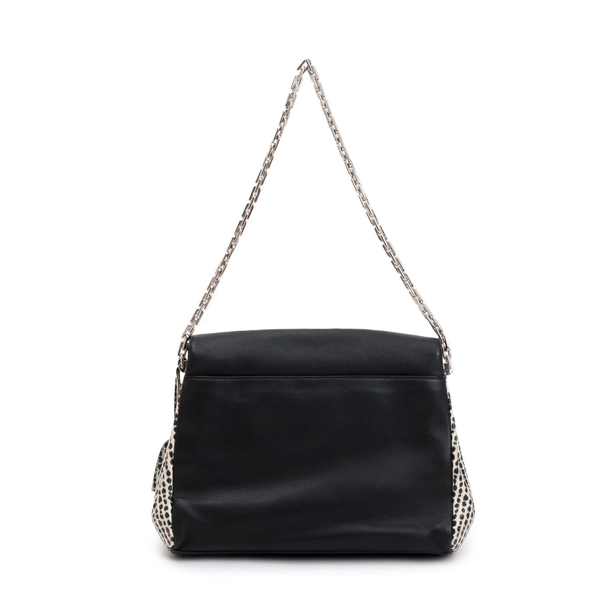 Christian Dior Python-Trimmed Black Calfskin Leather Large Diorling Bag - Image 5