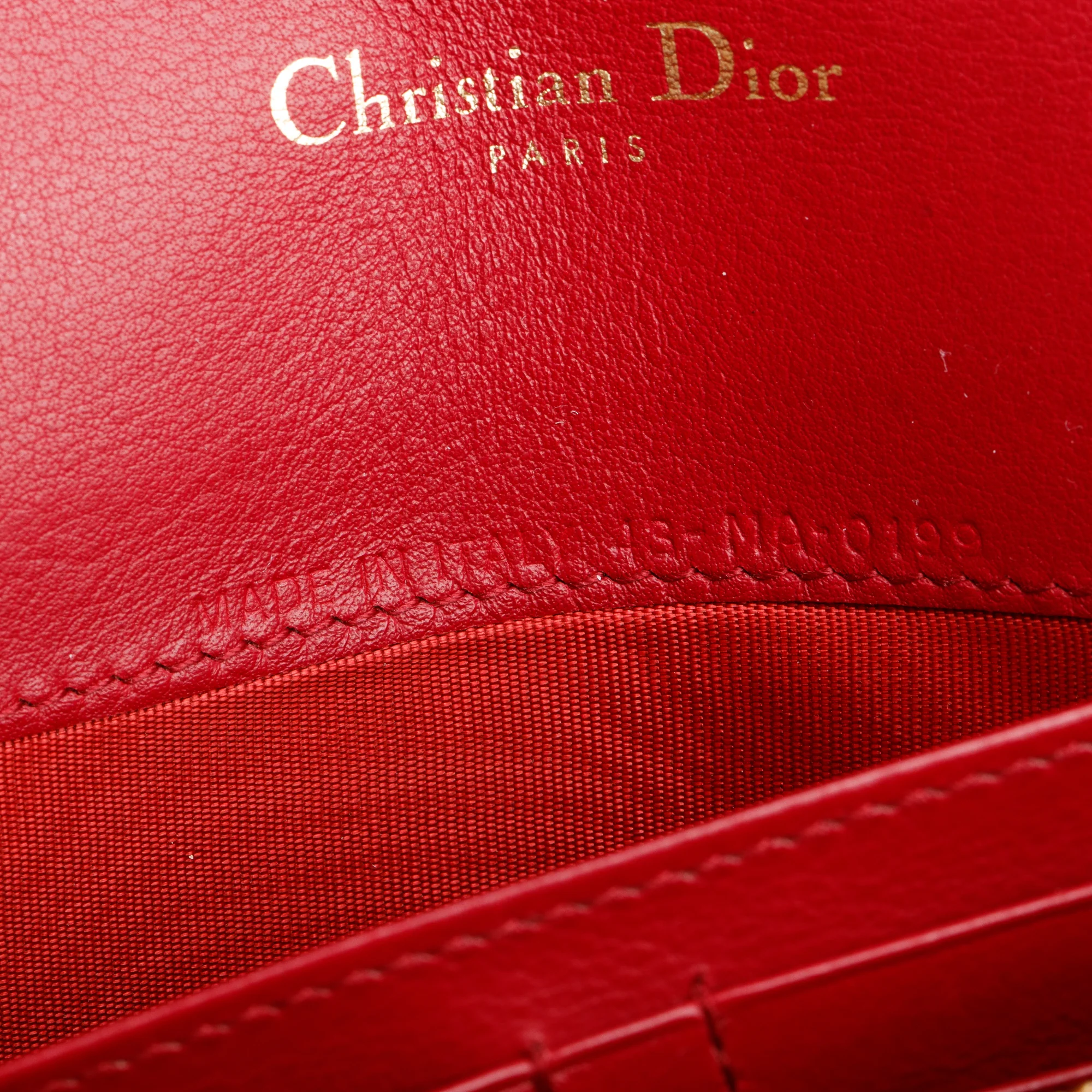 Christian Dior Red Patent Leather 30 Montaigne Wallet on Chain - Image 7
