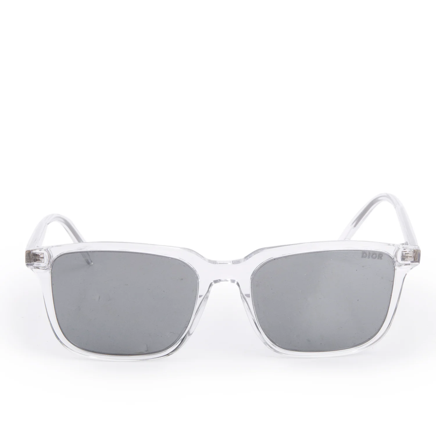 Christian Dior Transparent Acetate InDior S1I  Square Sunglasses w/ Box & Case