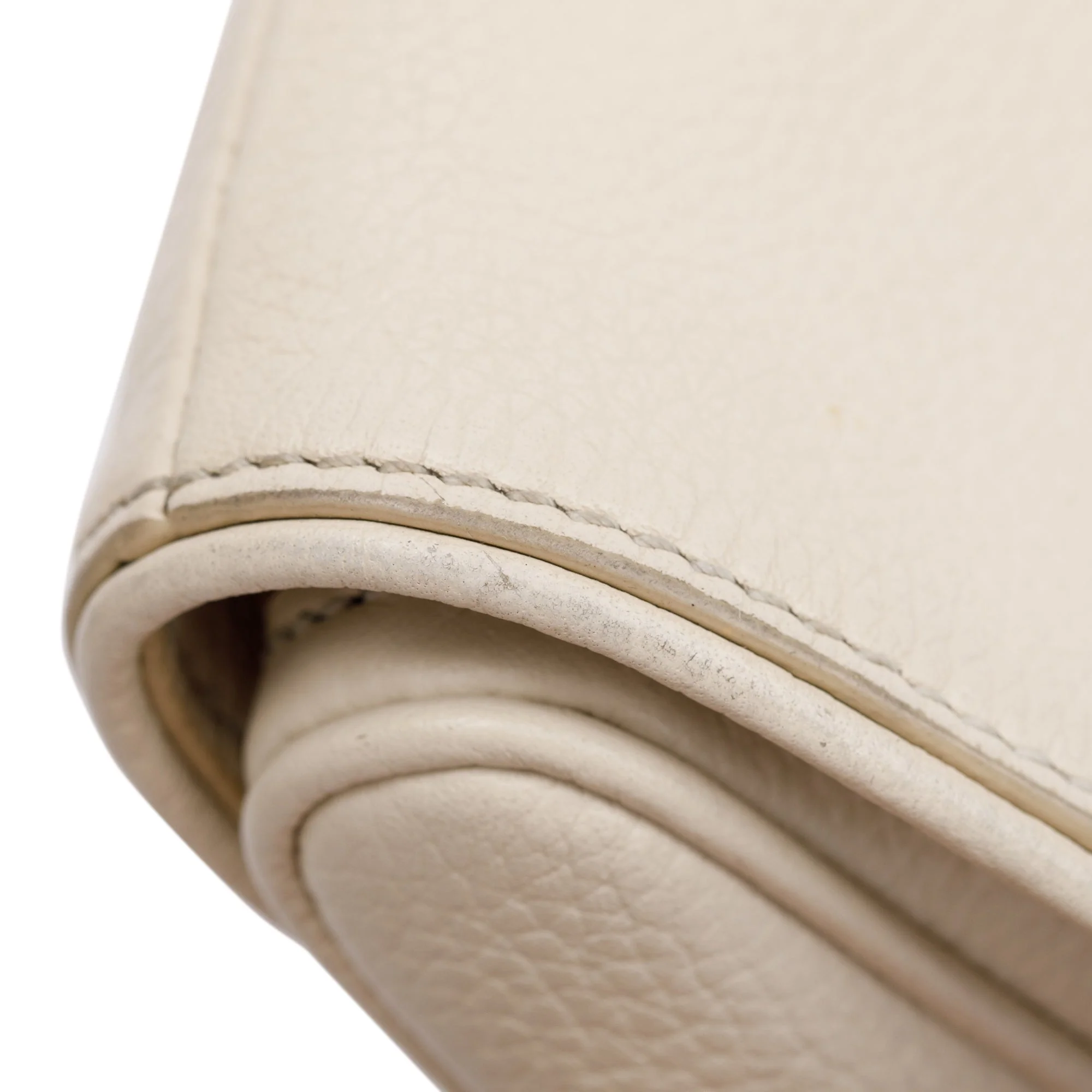 Christian Dior White Calfskin Leather Mini Saddle Crossbody Bag - Image 10