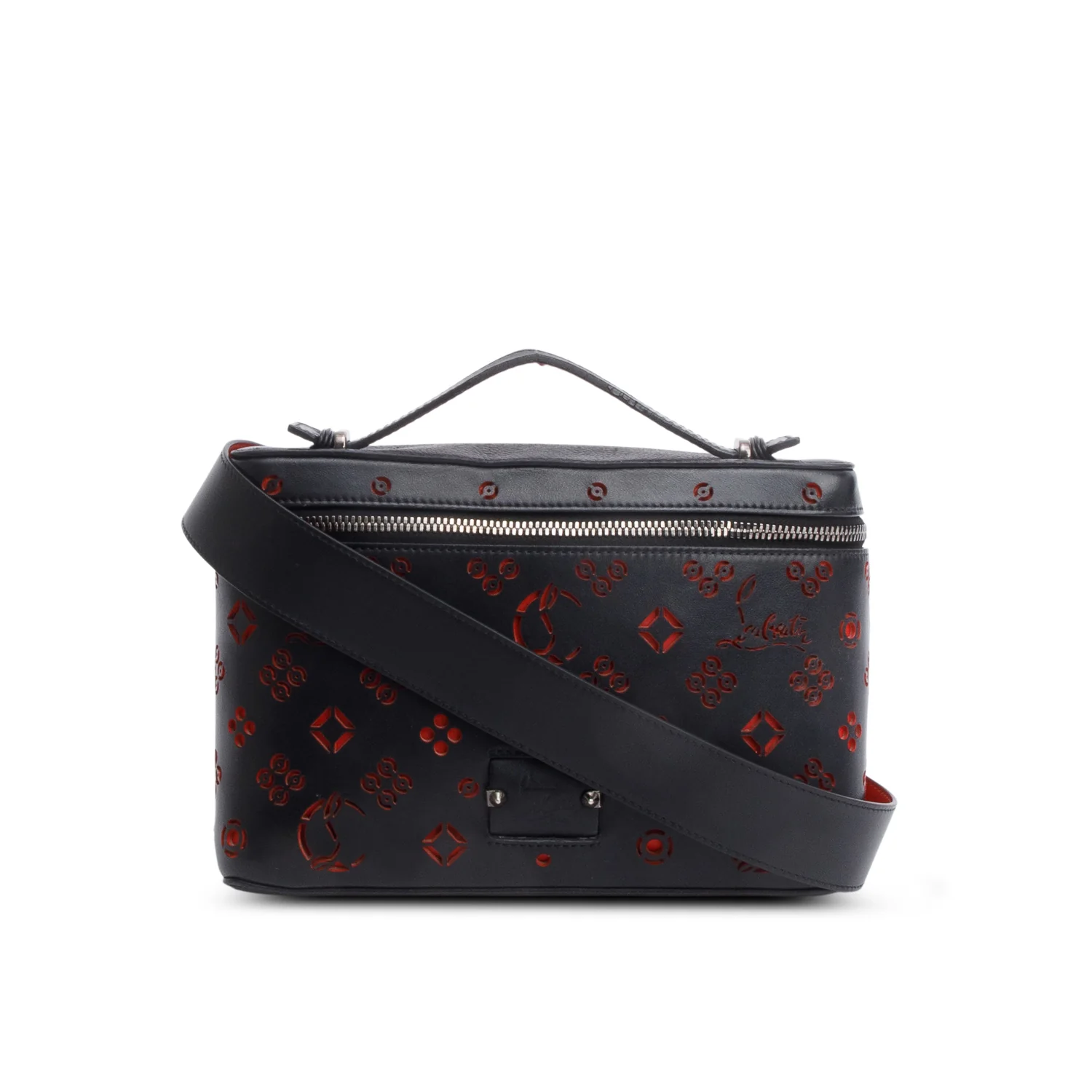 Christian Louboutin Black Calfskin Loubinthesky Kypipouch Messenger Bag