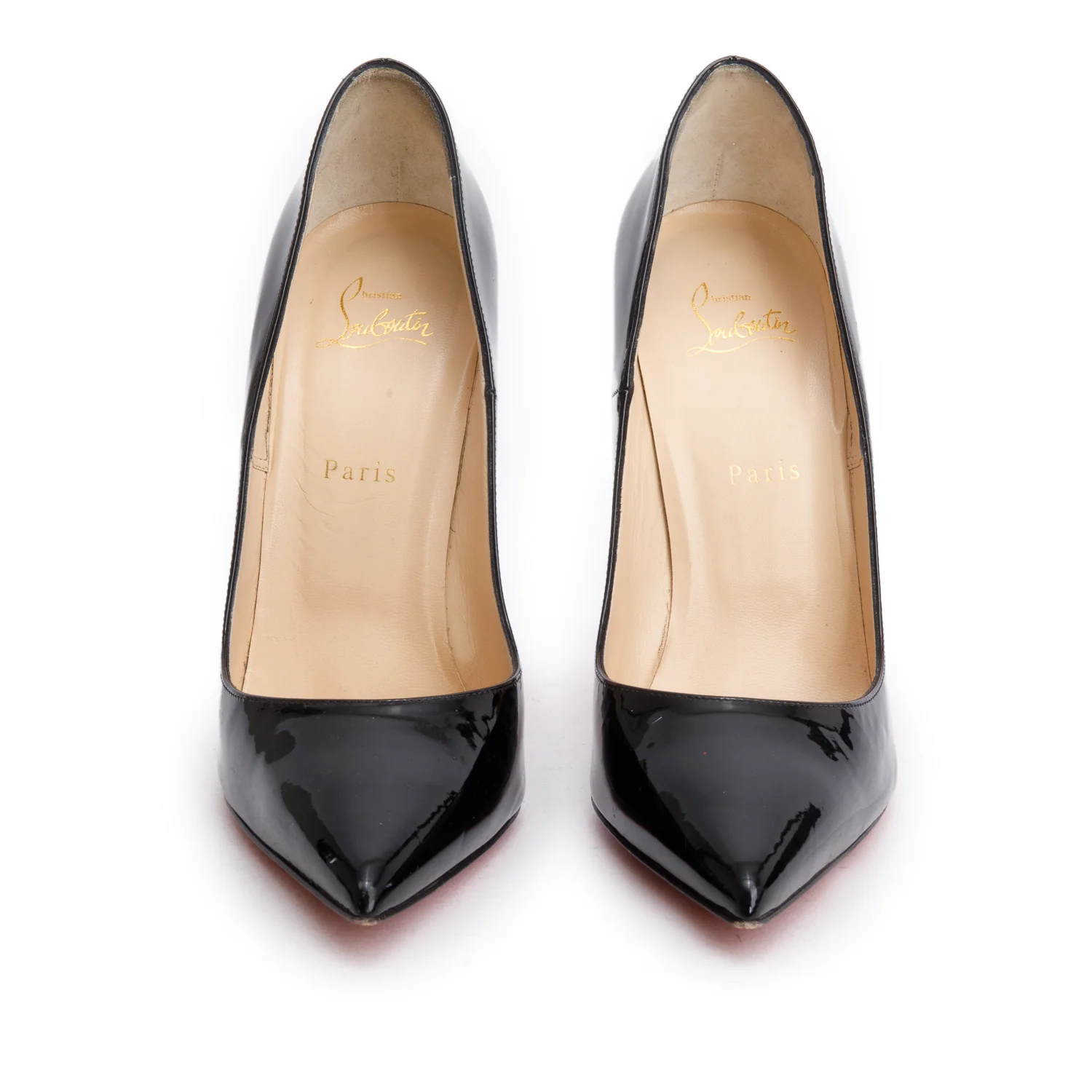 Christian Louboutin Black Patent Leather So Kate 120 Pumps, Size 41.5