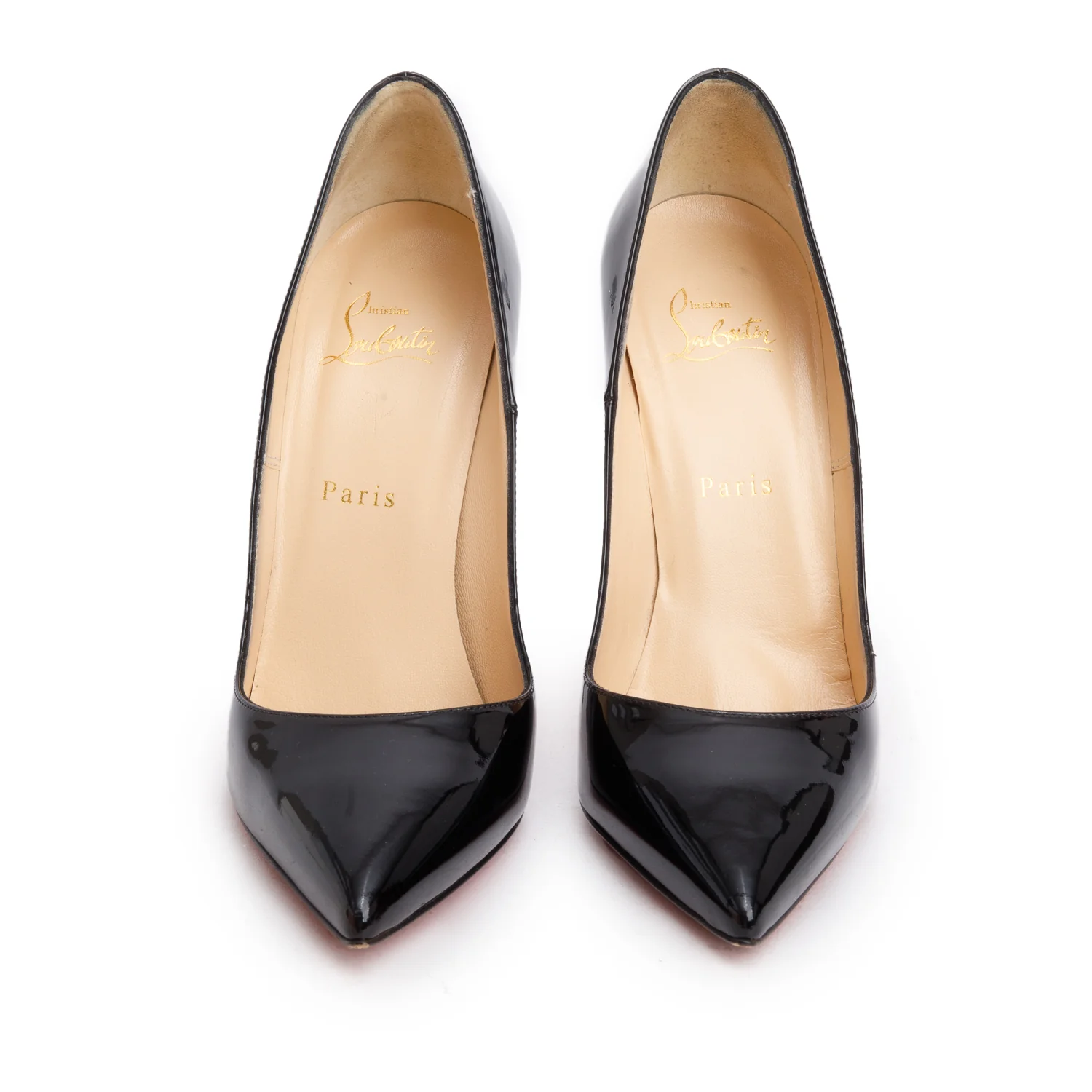 Christian Louboutin Black Patent Leather So Kate 120 Pumps, Women's Size 39.5