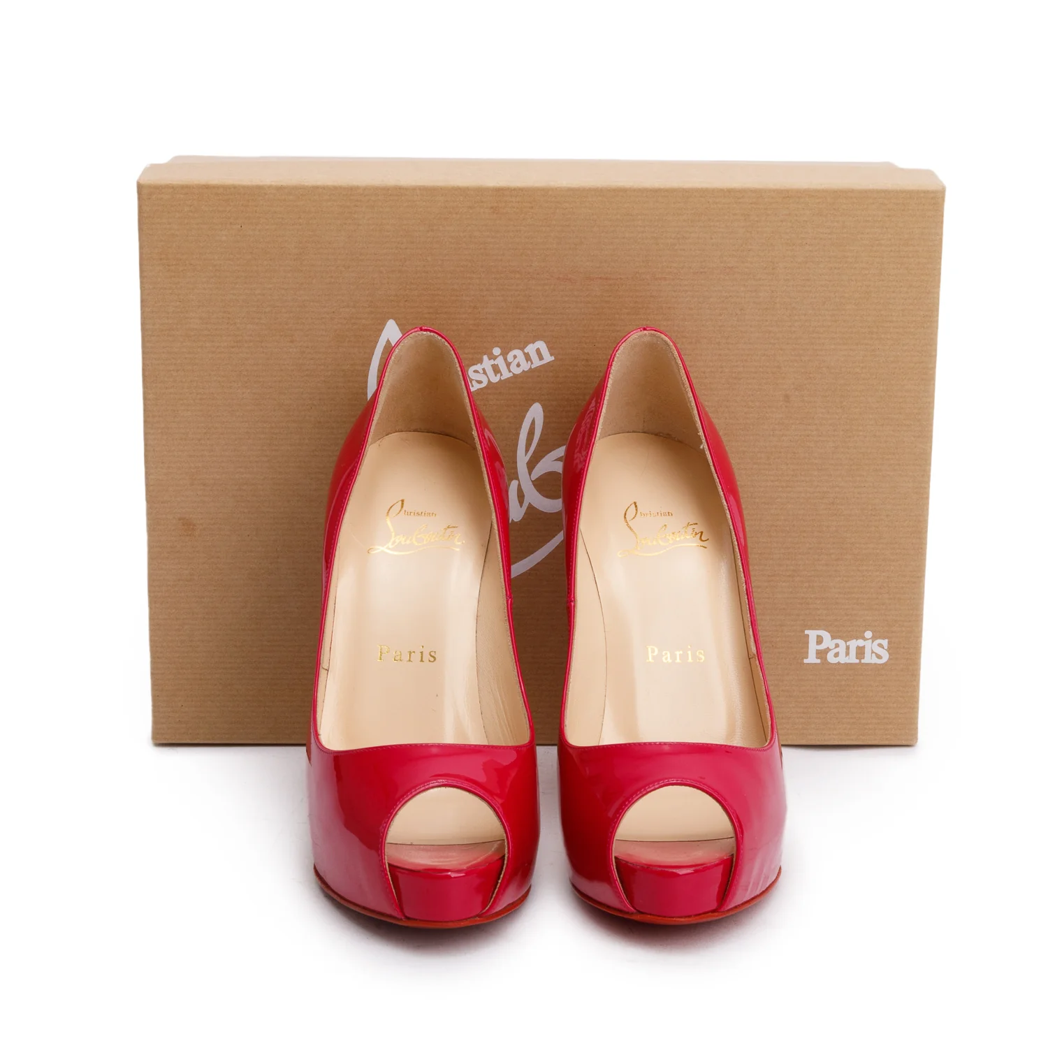 Christian Louboutin Pink Patent Leather new Very Prive 120 Pumps, Size 36 w/ Box - Image 2