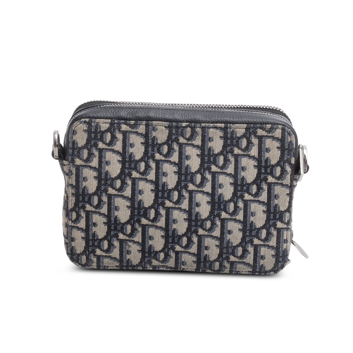 Christion Dior 2020 Oblique Jacquard Zipped Pouch Crossbody w/ Box & Strap - Image 6