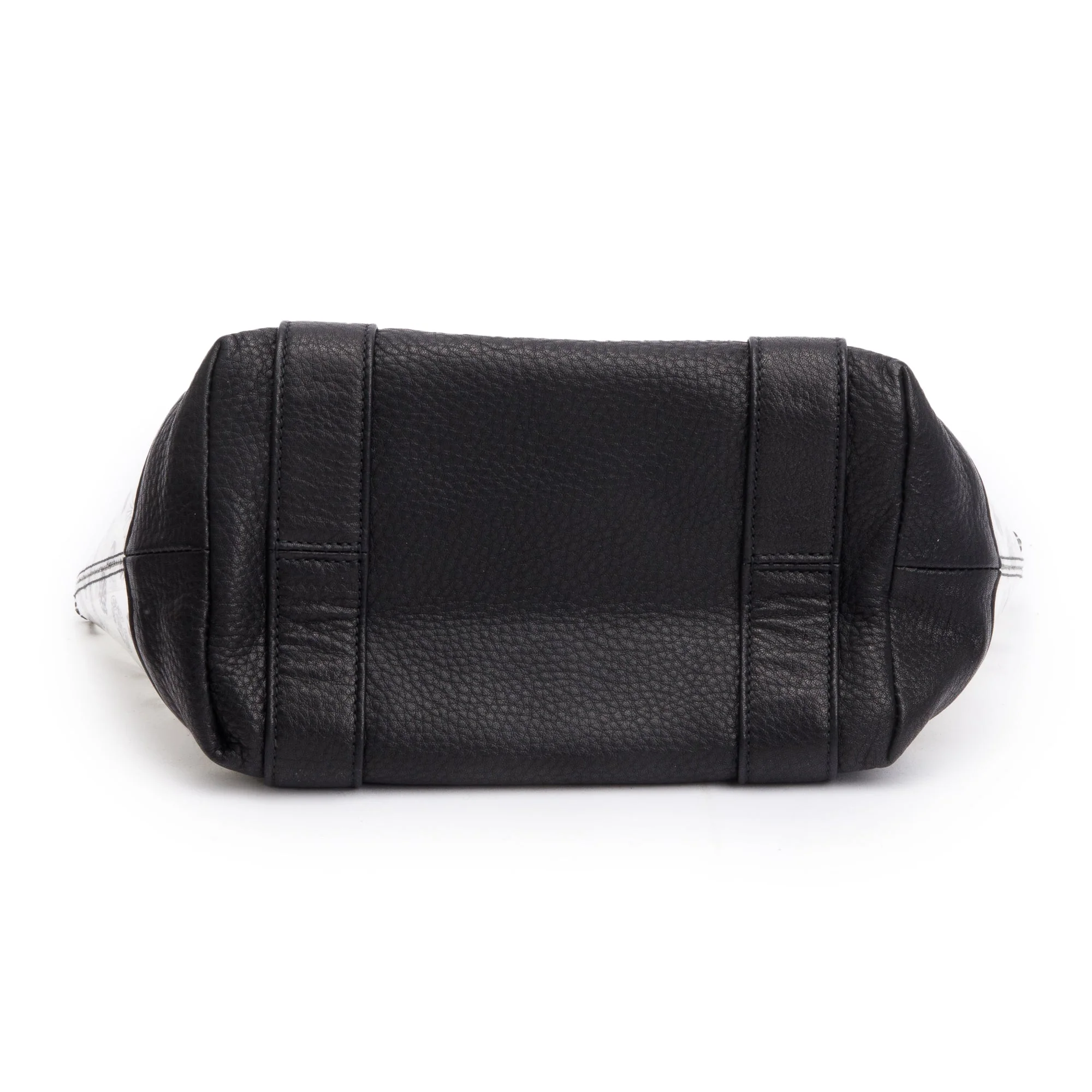 Chrome Hearts Black Leather Printed PVC Cross Tote - Image 5