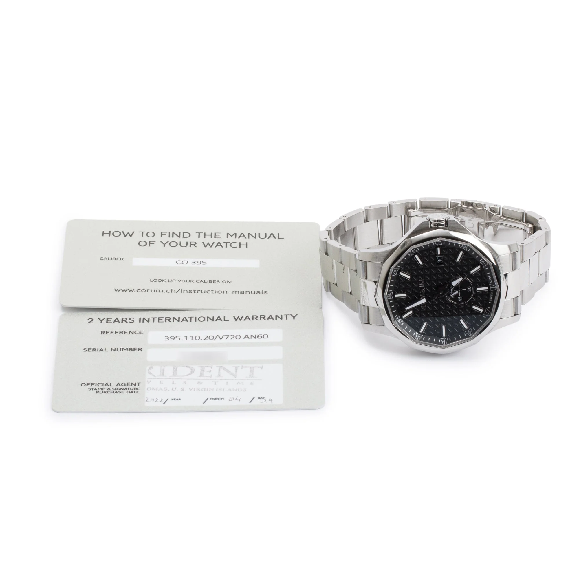 Corum Stainless Steel Admiral 42 MM Automatic Watch w/ Papers - Image 2