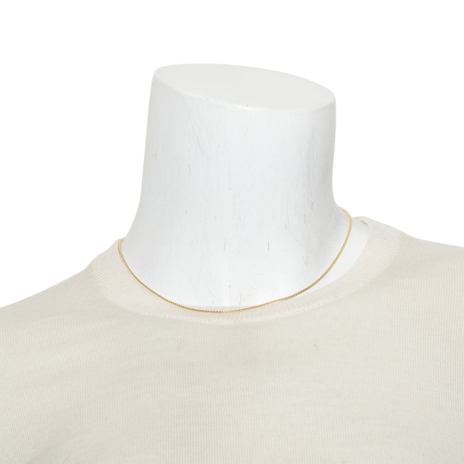 David Yurman 18k Yellow Gold 1 MM Box Chain Necklace, 18" - Image 2