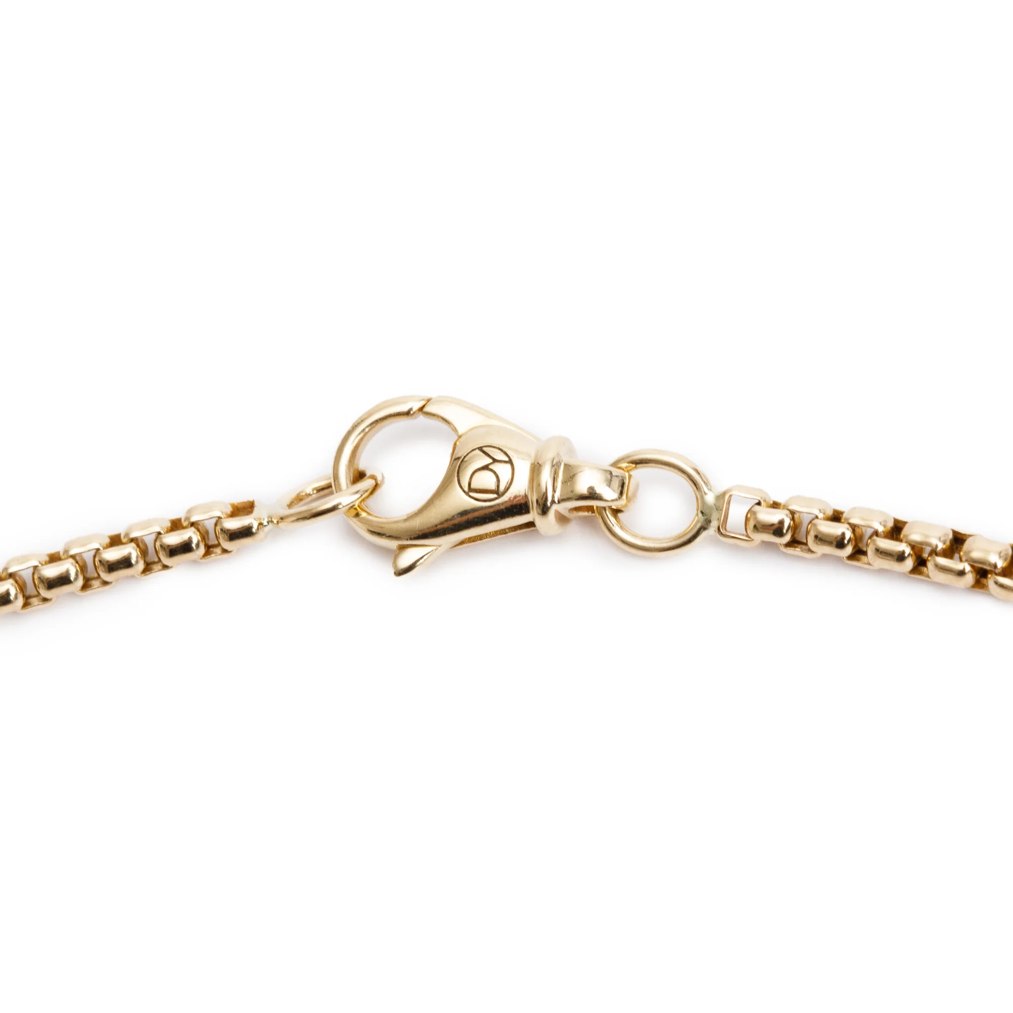 David Yurman 18k Yellow Gold 2.5 MM Box Chain Necklace, 20" - Image 3