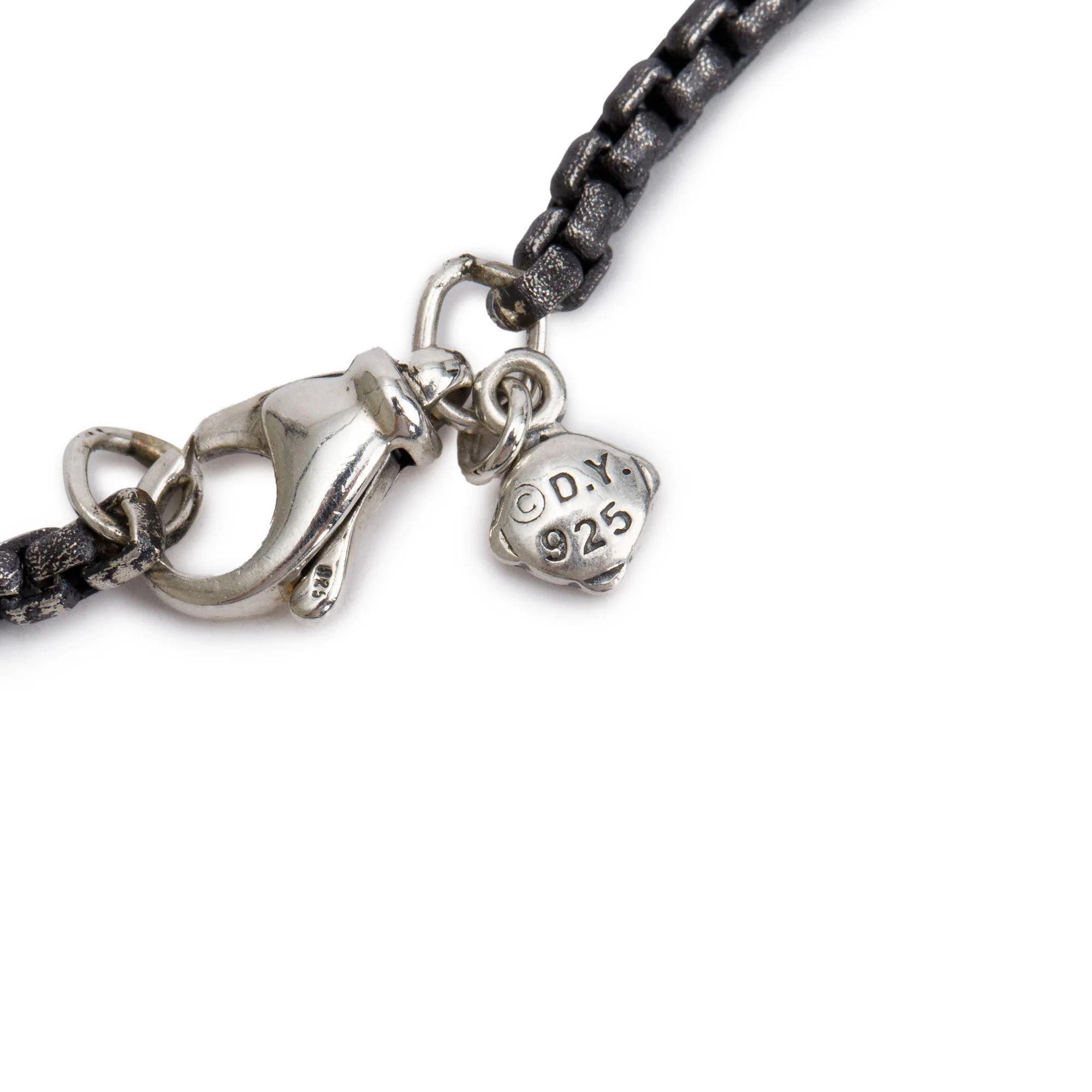 David Yurman Darkened Sterling Silver 2.7 MM Box Chain Necklace, 26" - Image 4