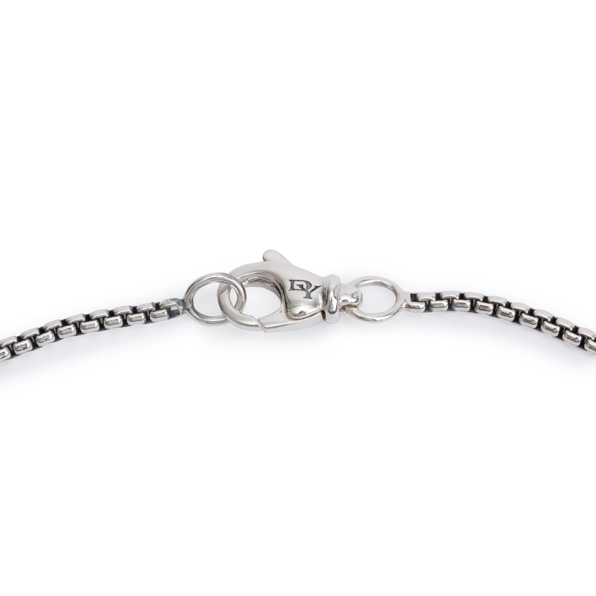 David Yurman Sterling Silver Amethyst & Diamond Petite Albion Pendant Necklace w/ Box - Image 5