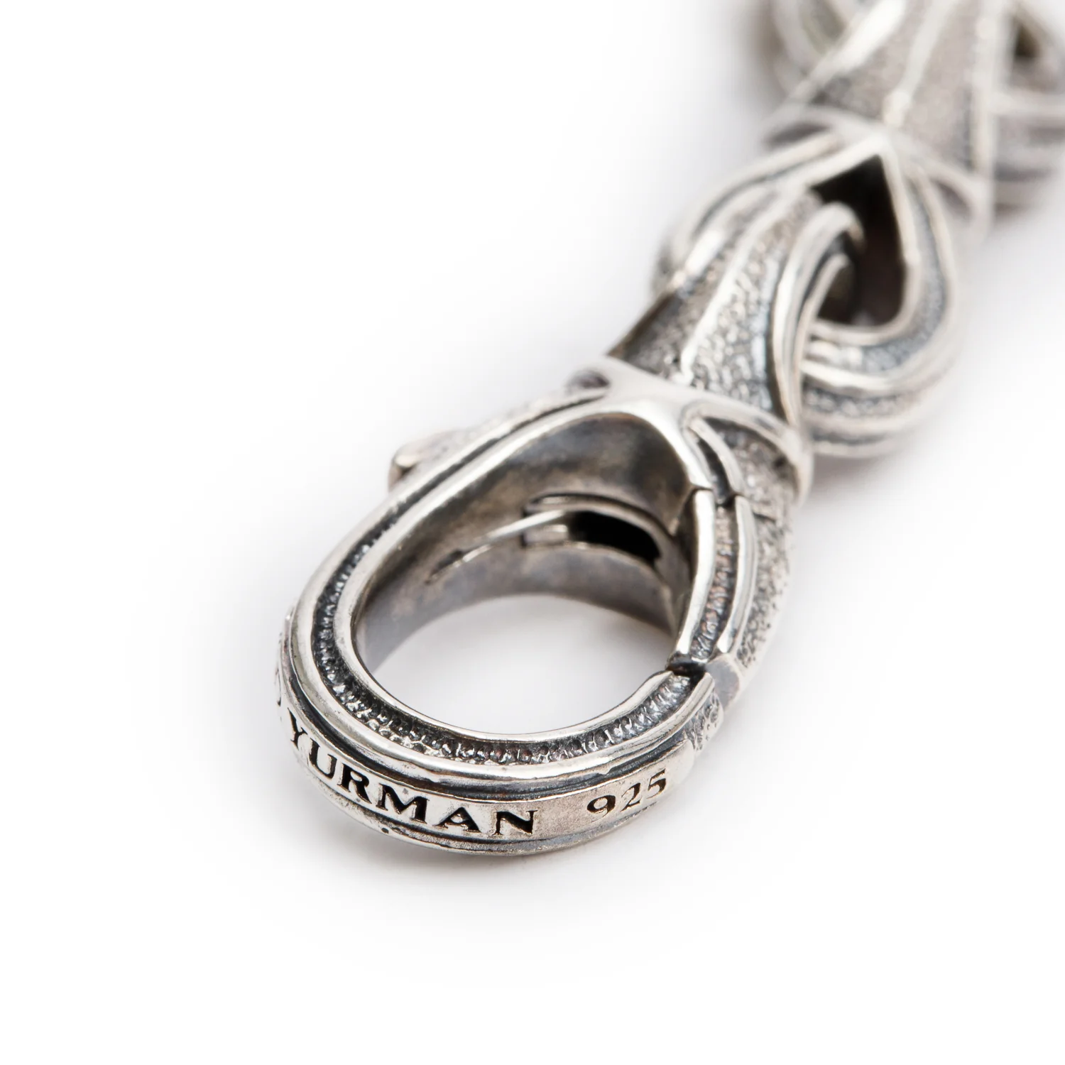 David Yurman Sterling Silver Armory Figure Eight Link Bracelet - Image 3