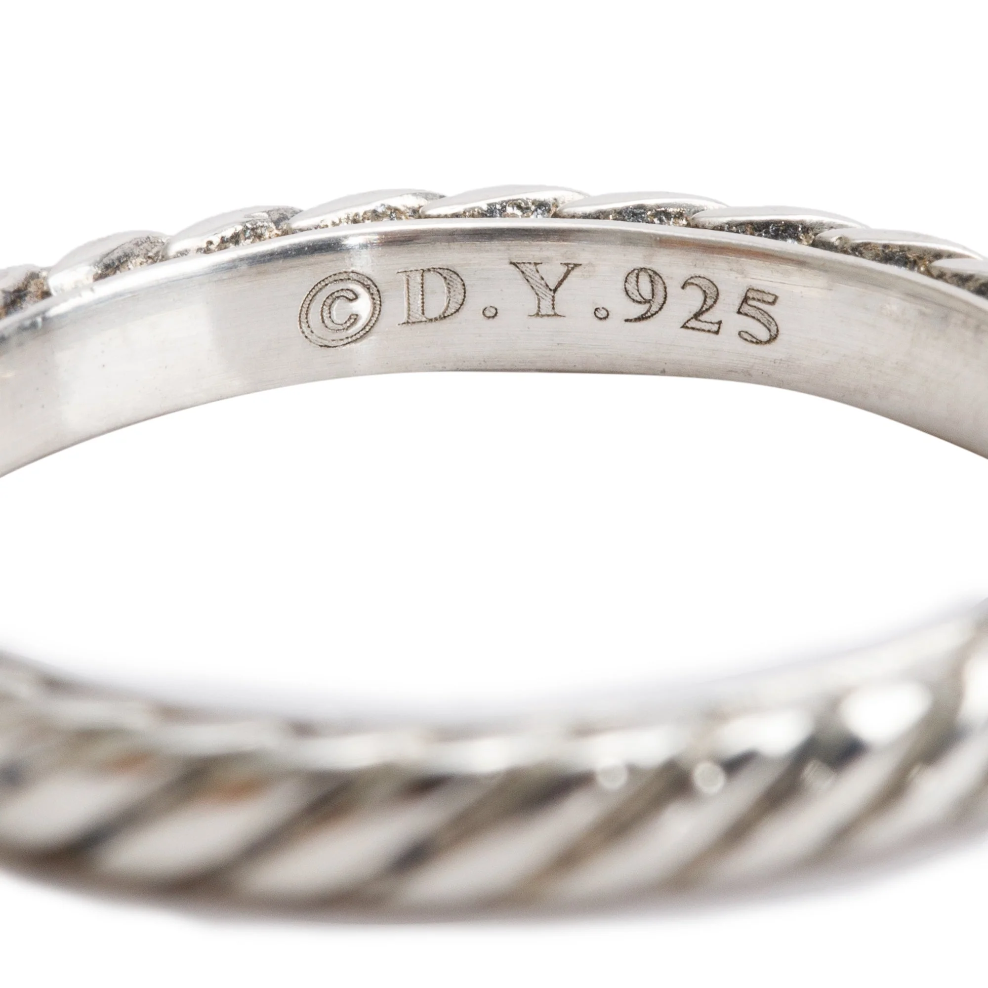 David Yurman Sterling Silver Cable Collectibles Band Ring, Size 8 - Image 2