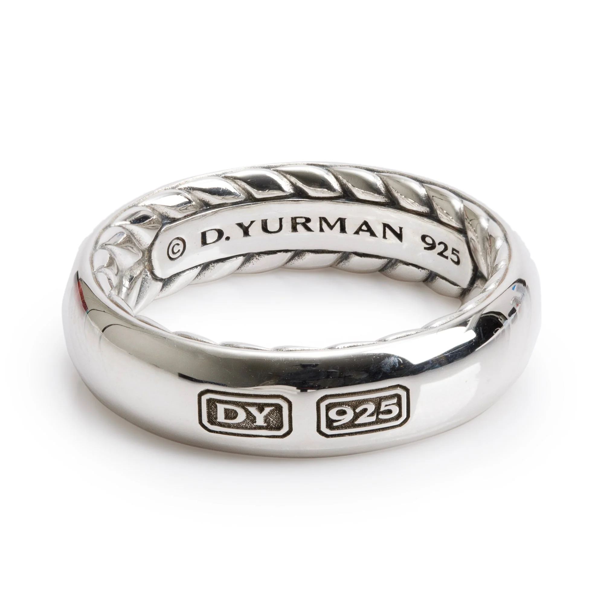 David Yurman Sterling Silver Streamline Wide Band Ring, Size 11 - Image 2