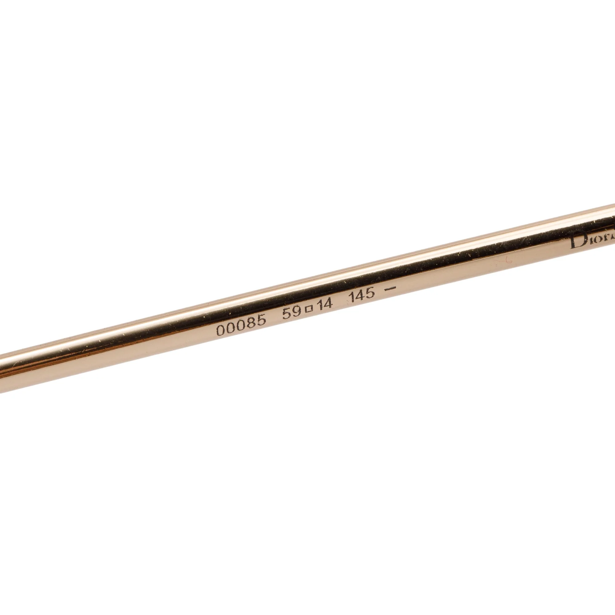 Dior Gold-Tone Metal Frame DiorSplit 1 Aviator Sunglasses w/ Case - Image 4